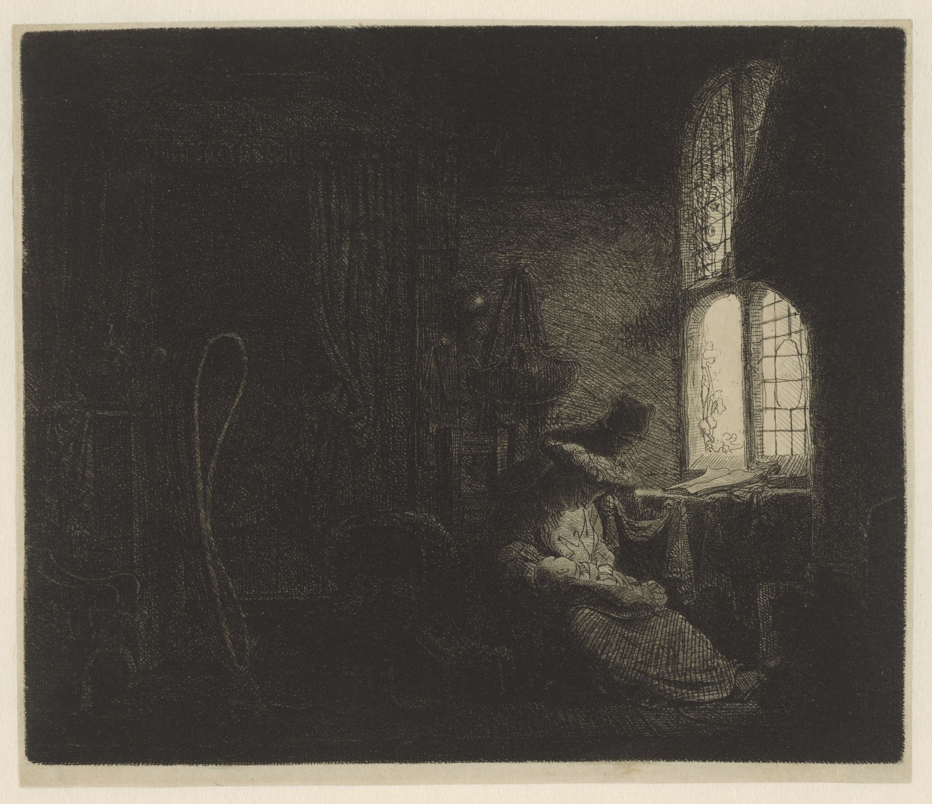Familie in vertrek, by Ferdinand Bol, public domain