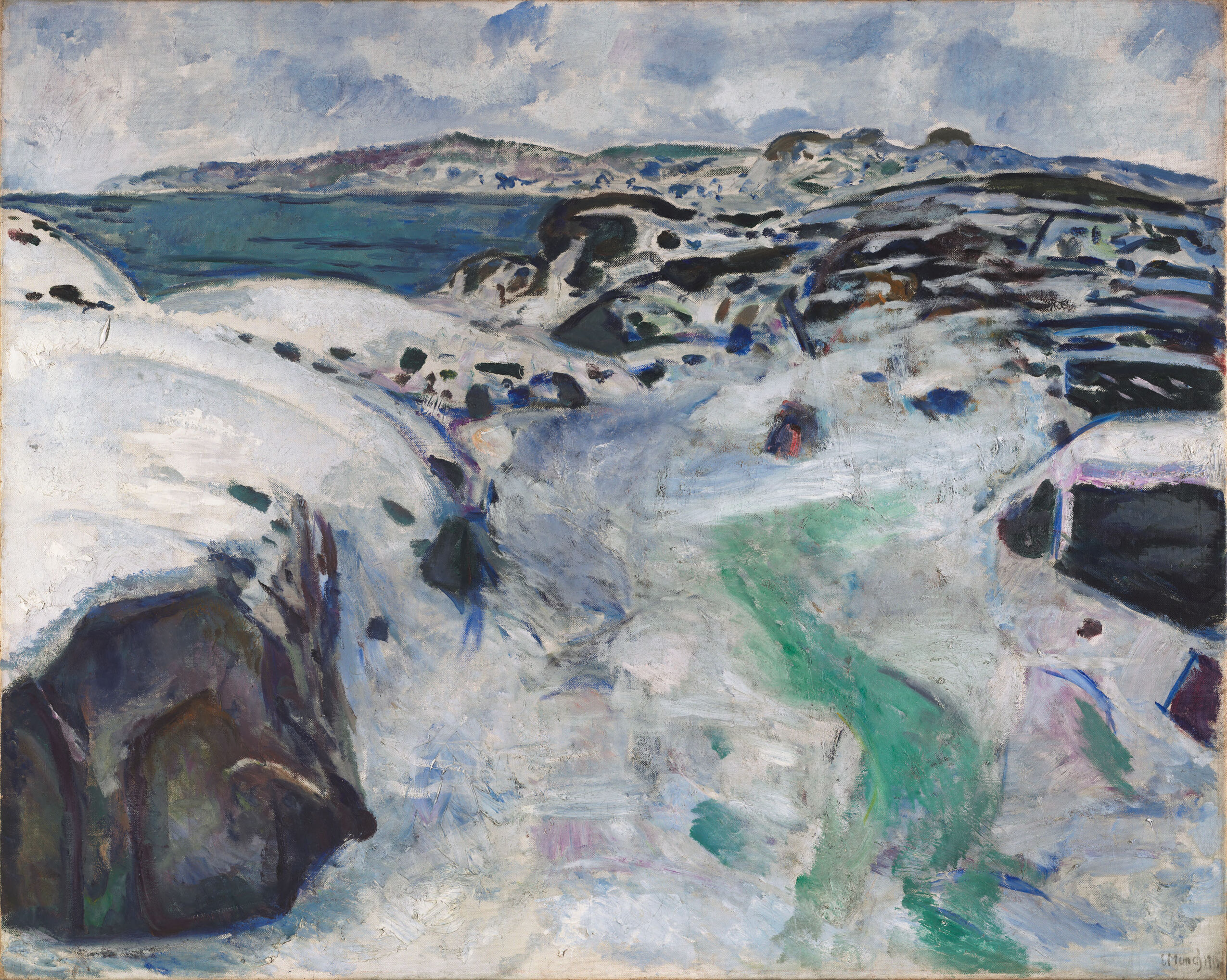Winter in Kragerø, by Edvard Munch, public domain