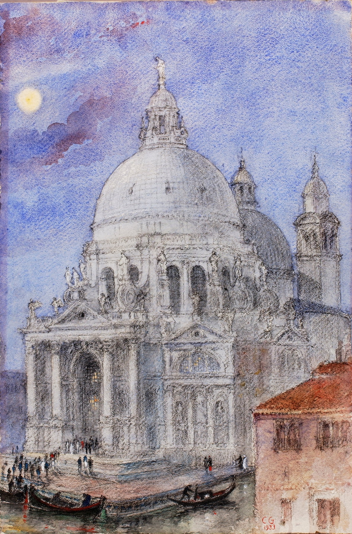 Santa Maria Della Salute, Venice, by Cass Gilbert, public domain