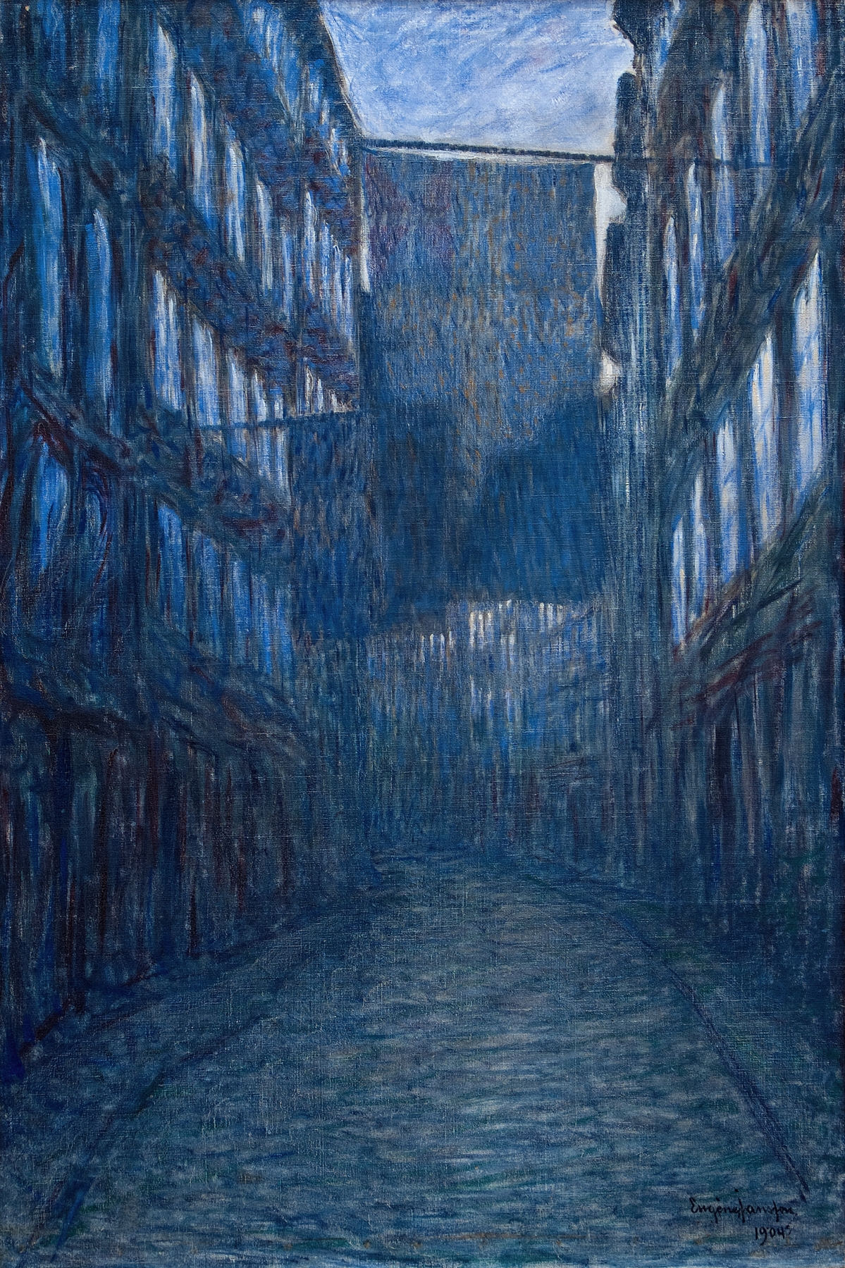 Österlånggatan, by Eugène Jansson, public domain