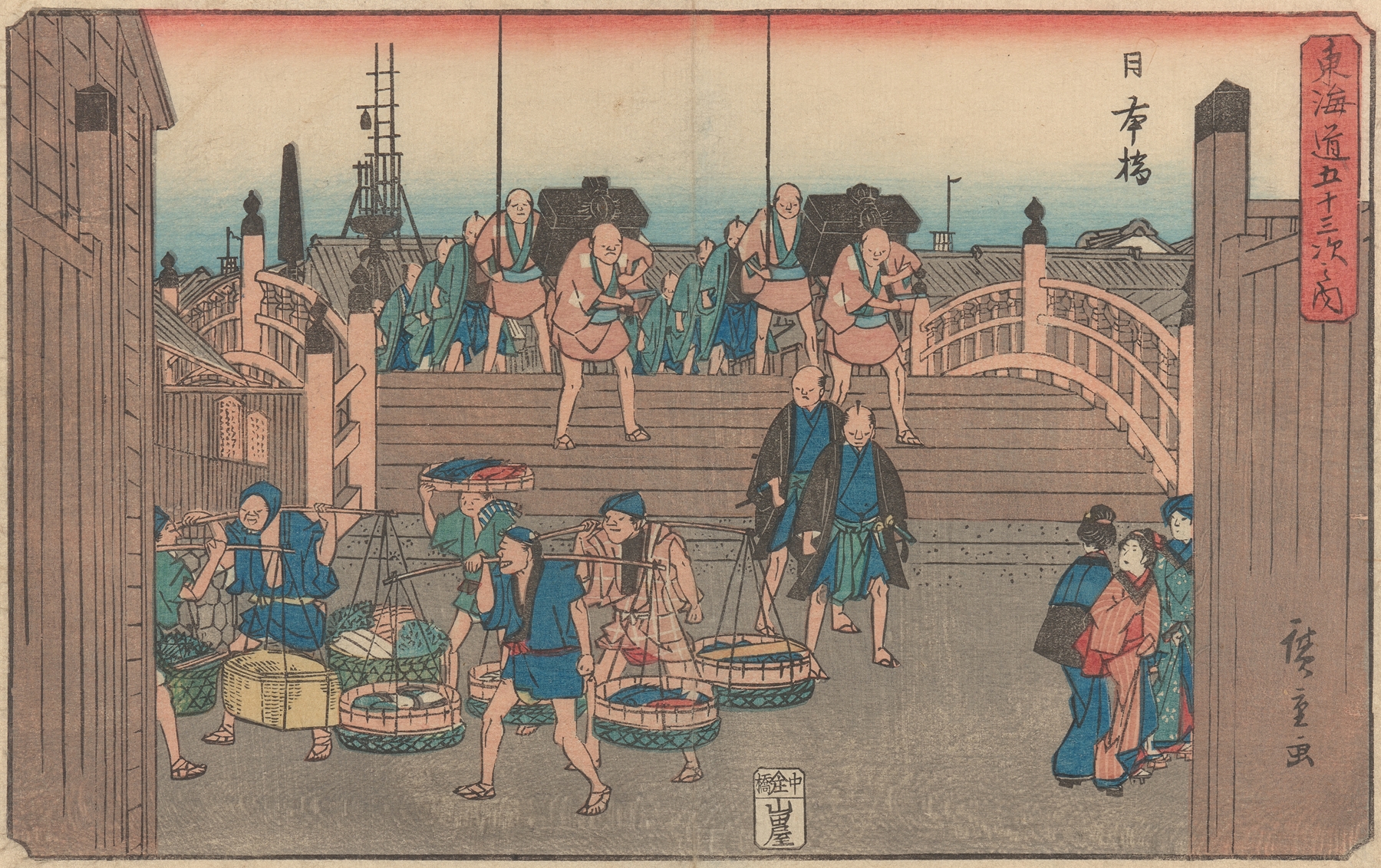 Nihonbashi, by Utagawa Hiroshige, public domain