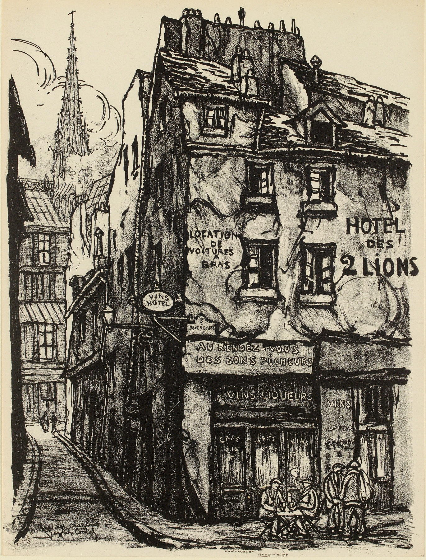 Rue des Chantres, by Jean-Charles Contel, public domain