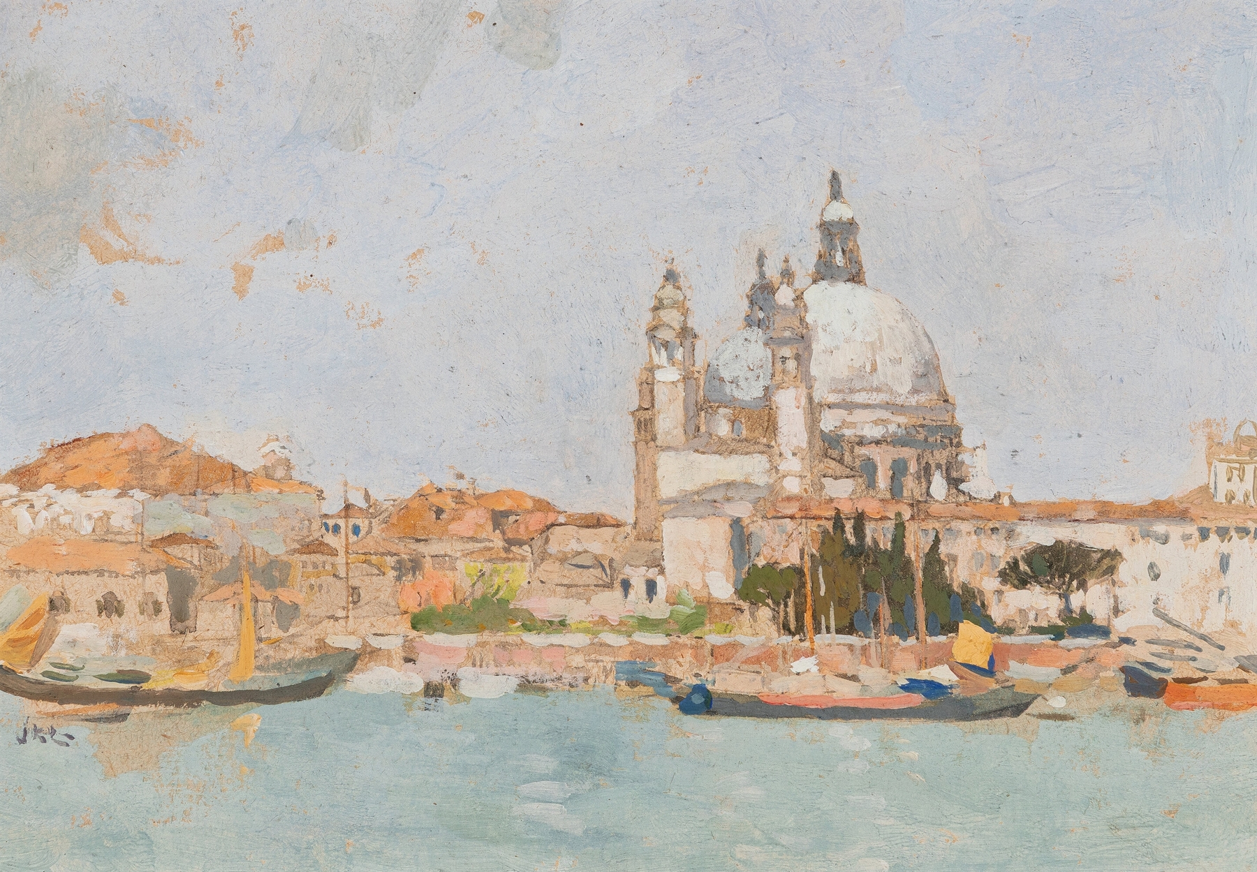 View of Venice from the Grand Canal, oil on canvas by James Kerr-Lawson