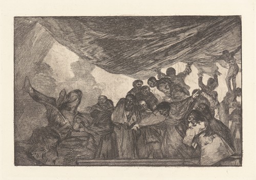 Goya's painting explores themes of folly and moral ambiguity.