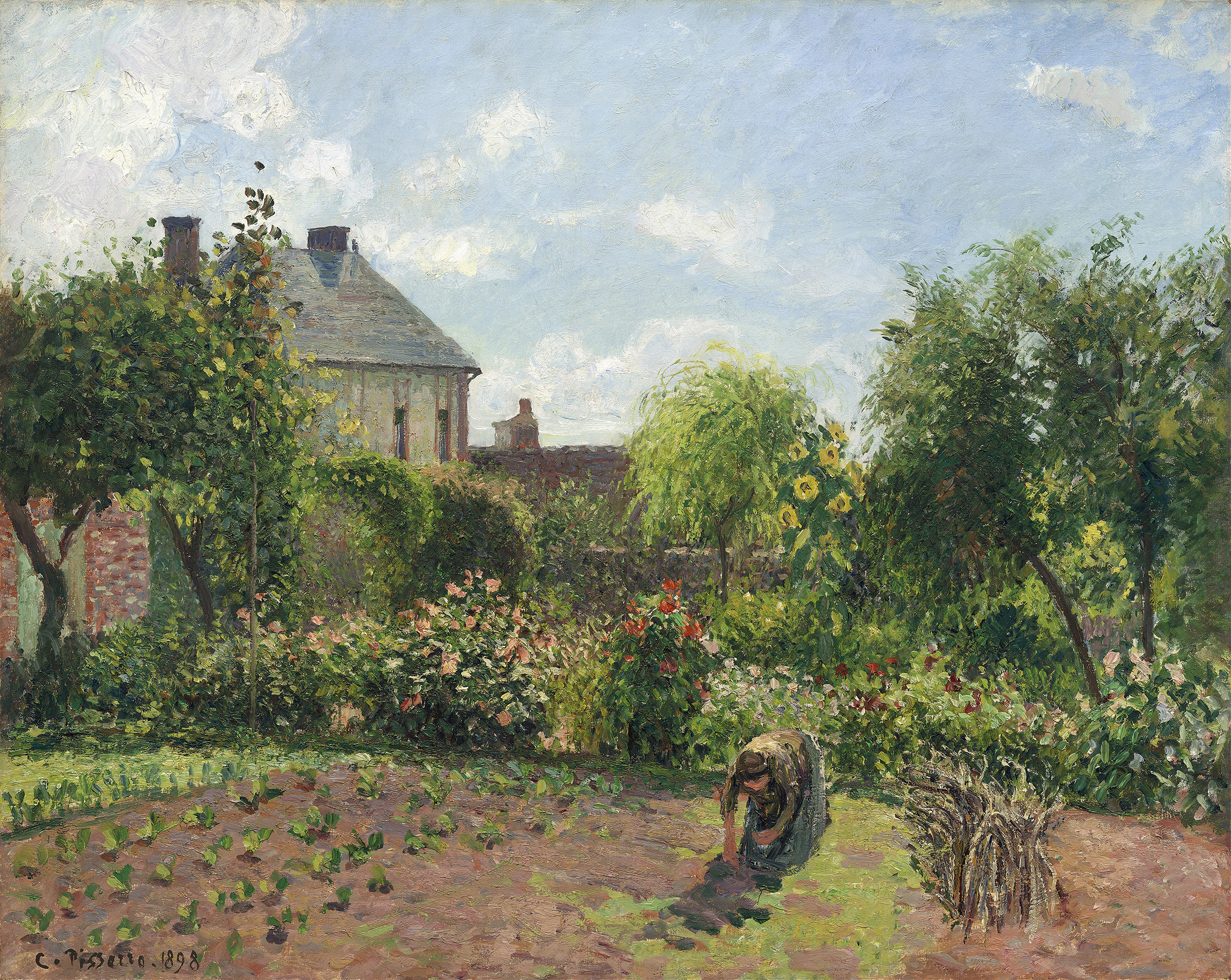 The Artist’s Garden at Eragny, by Camille Pissarro, public domain