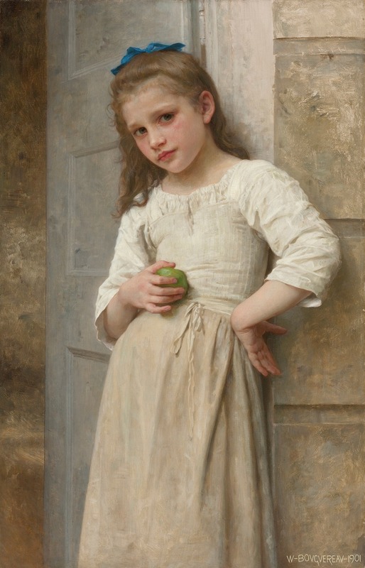 Yvonne Sur Le Pas De La Porte by William Bouguereau