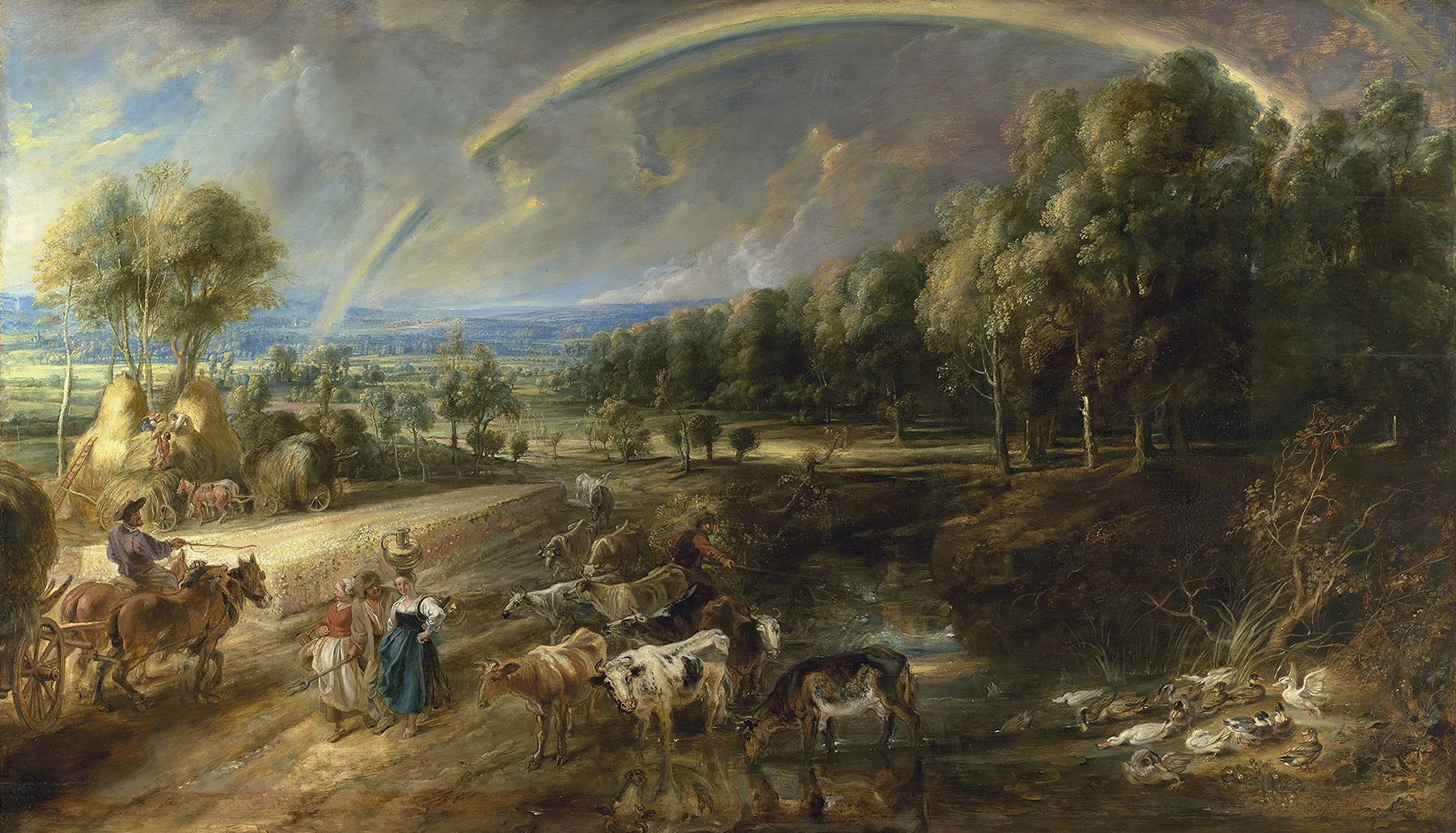 The Rainbow Landscape, by Peter Paul Rubens, public domain