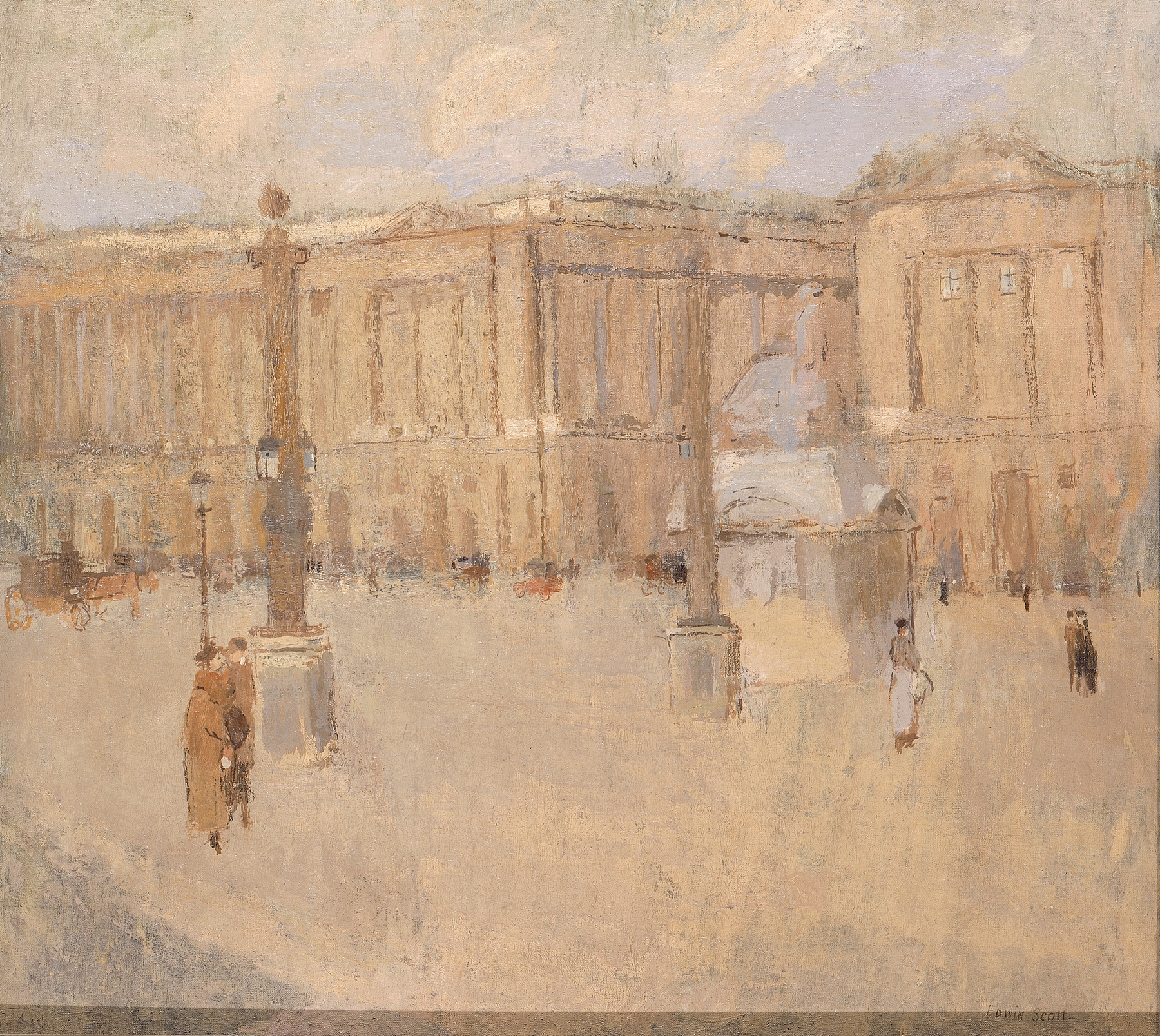 Place de la Concorde no. I, by Frank Edwin Scott, public domain