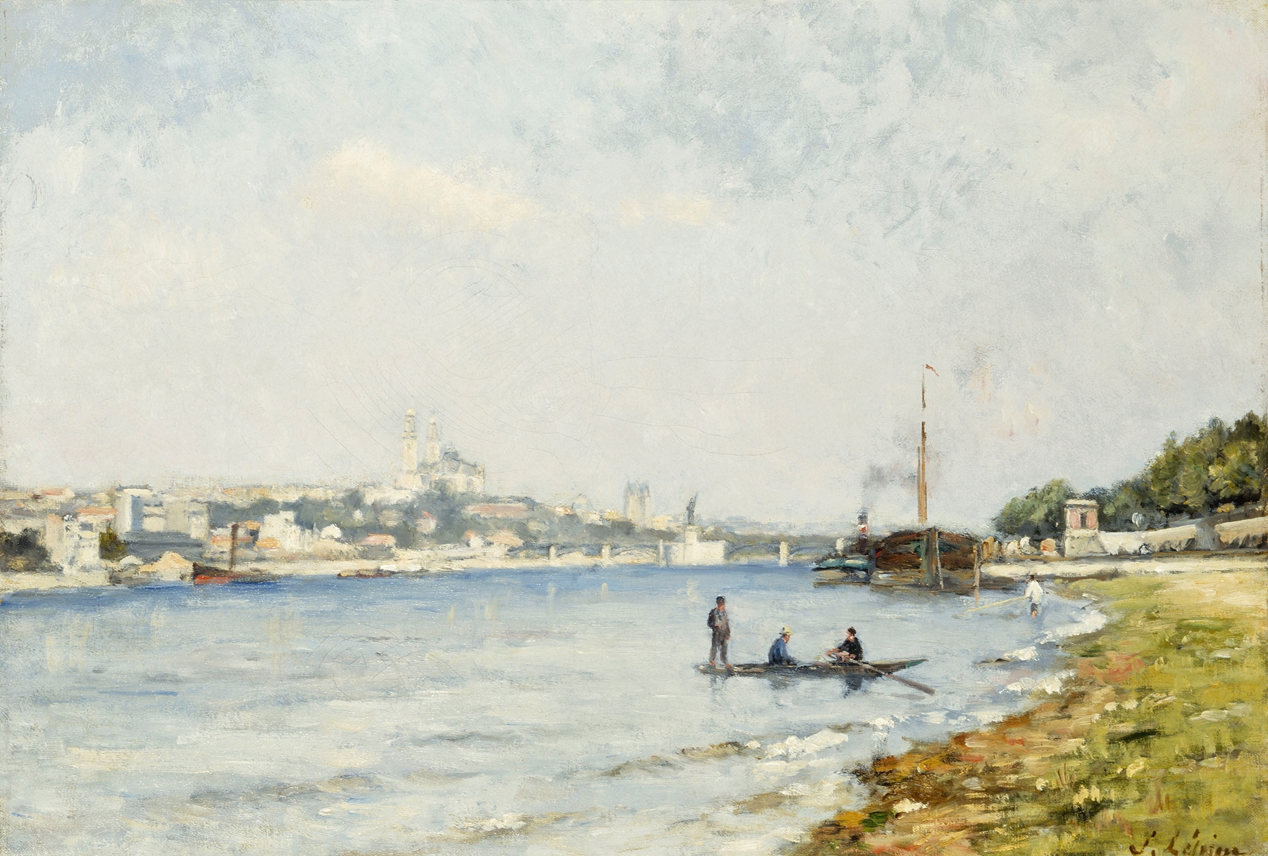 La Seine, à Passy, by Stanislas Lépine, public domain