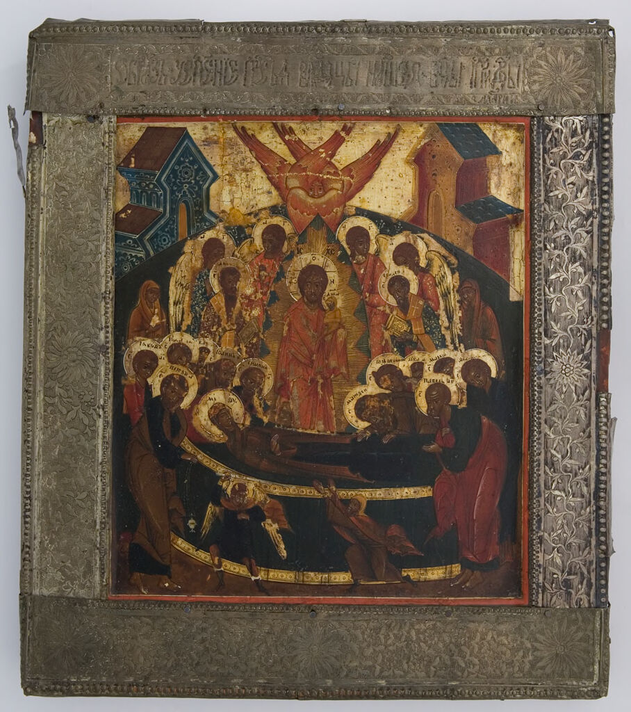 Dormition of the Virgin, by Unidentified artist, public domain