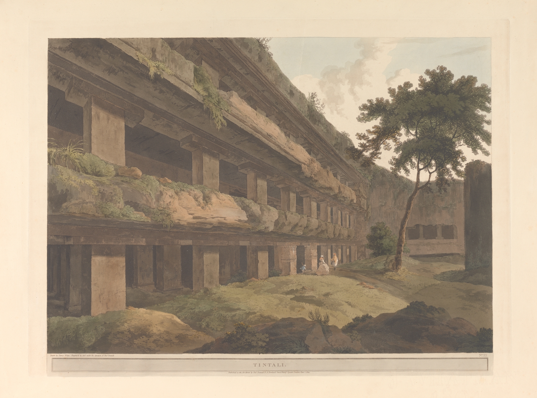 Oriental scenery Pl.44, by Thomas Daniell, public domain