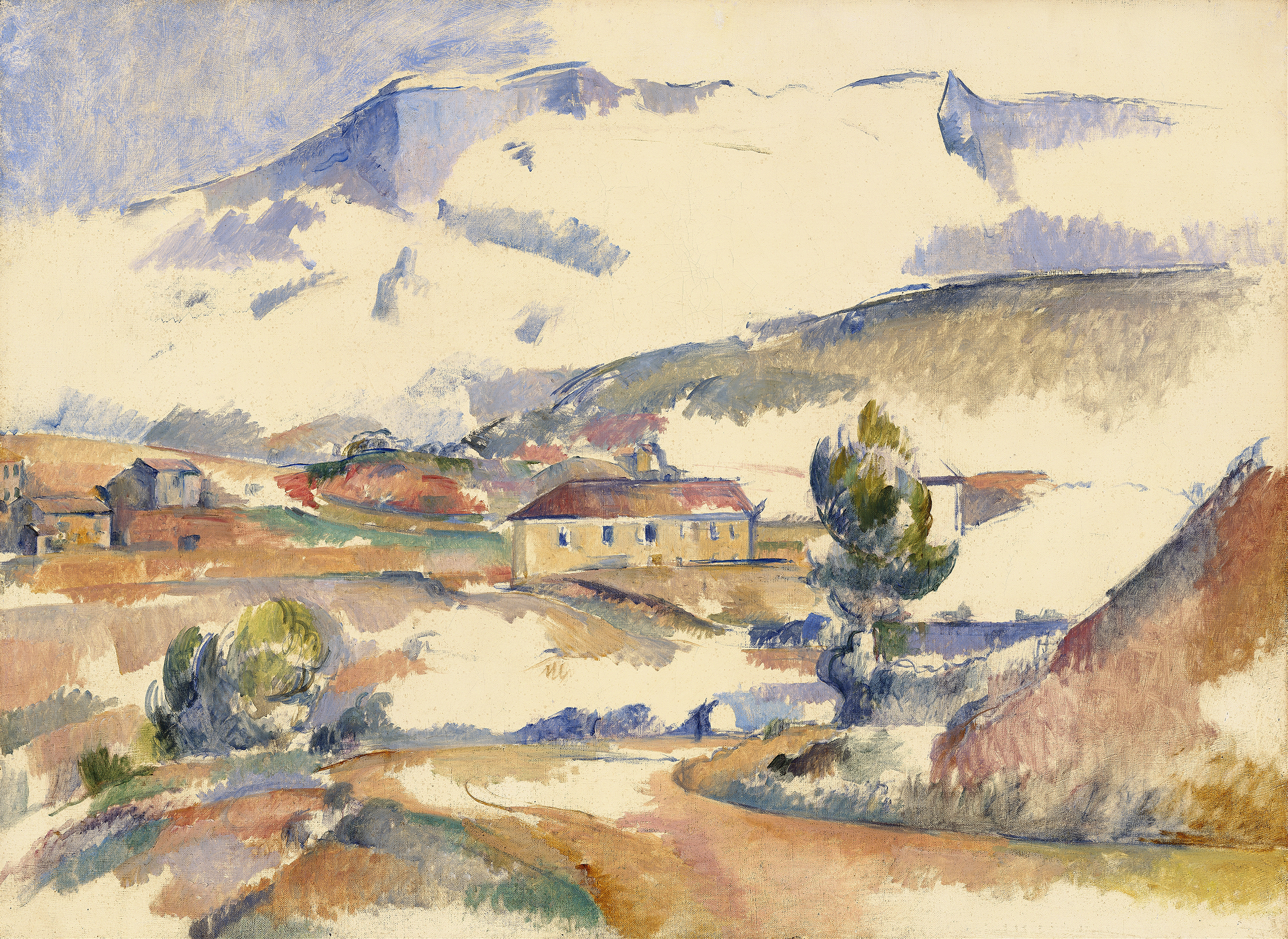 Montagne Sainte-Victoire,from near Gardanne, by Paul Cezanne, public domain