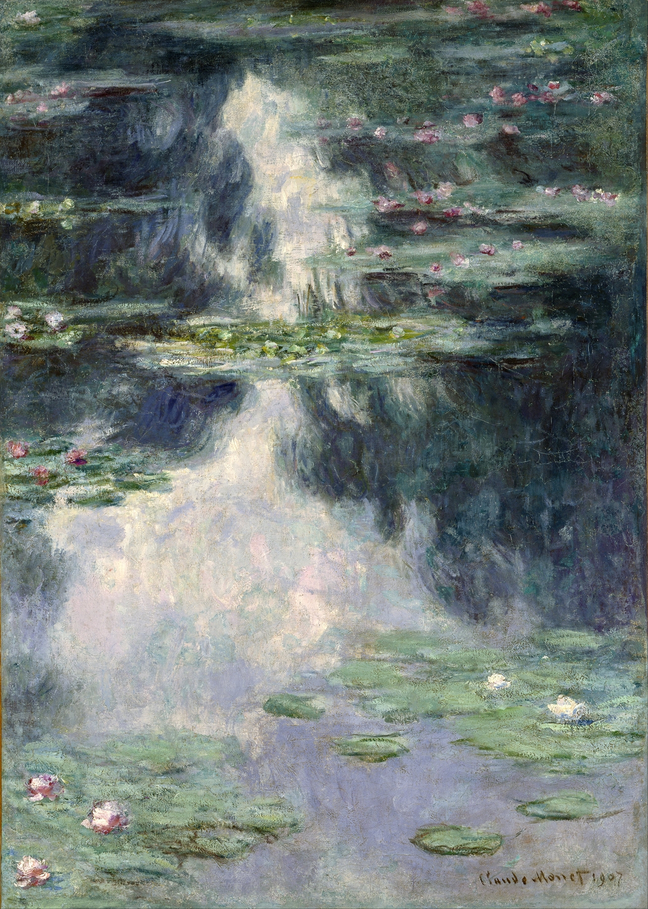 Pond with Water Lilies, by Claude Monet, public domain