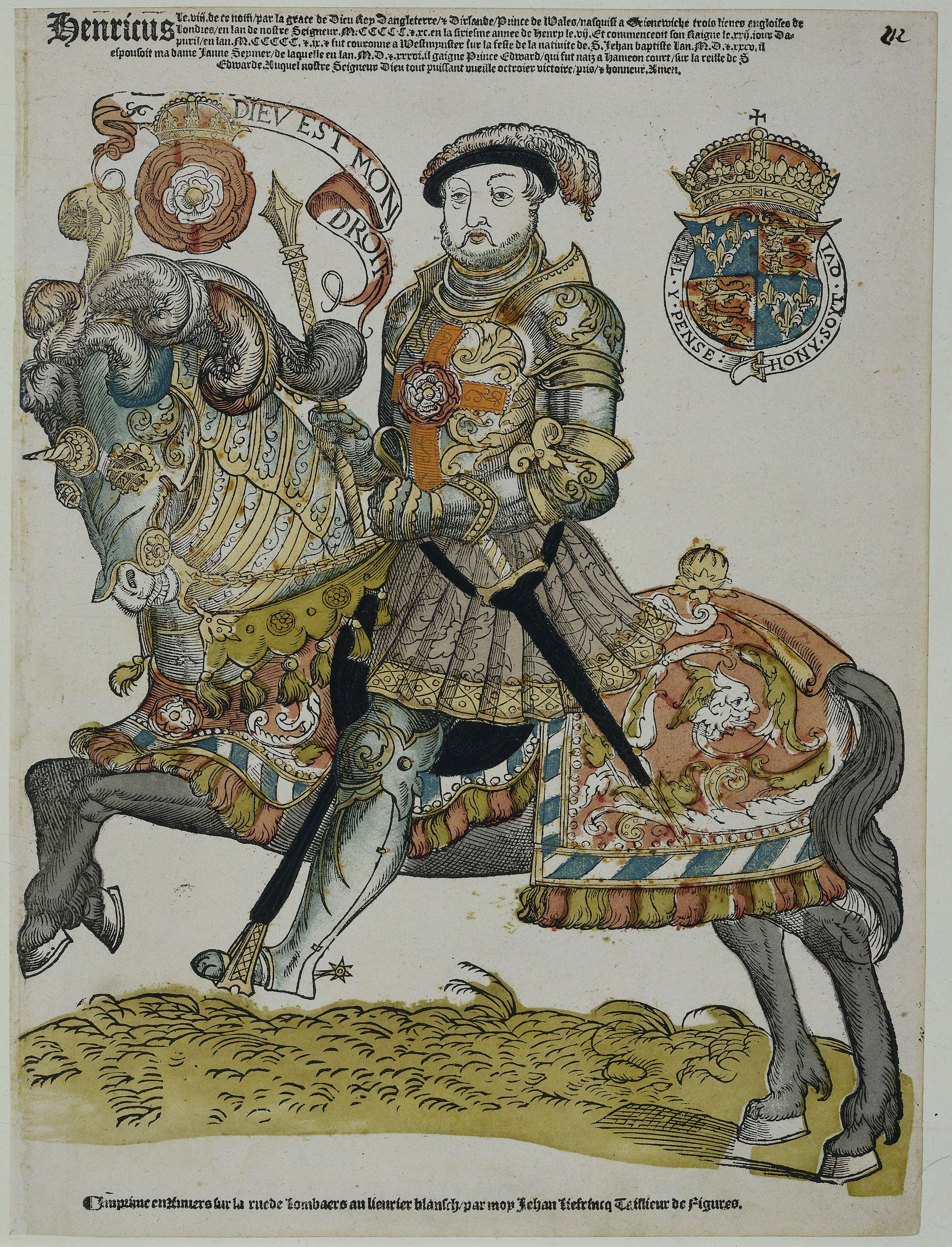 Portret van Hendrik VIII van Engeland, by Hans Liefrinck (I), public domain