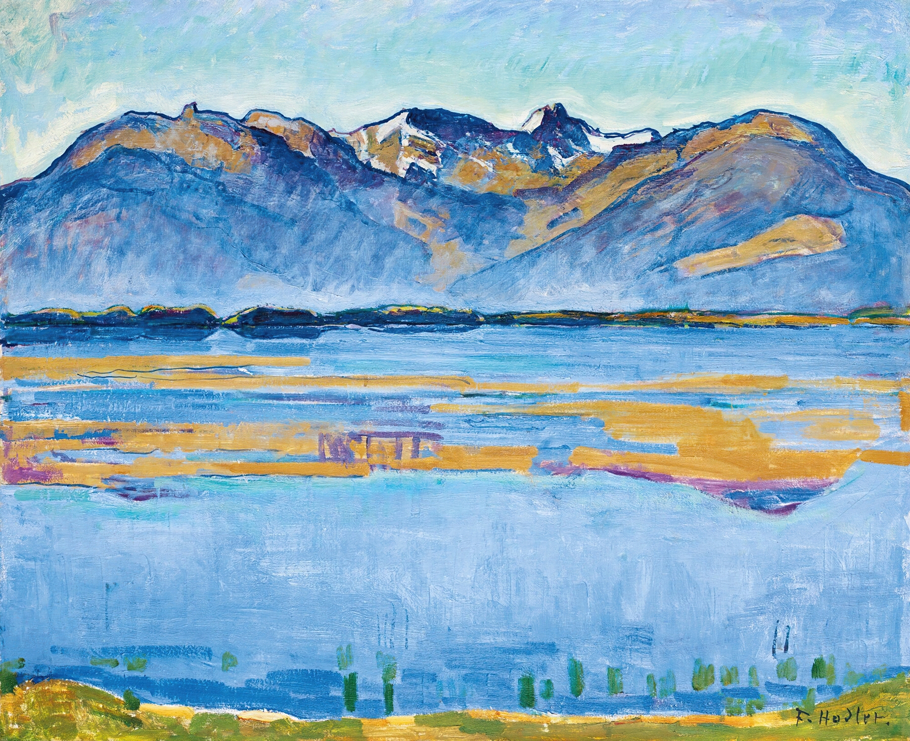 Montana Landscape With Becs De Bosson And Vallon De Réchy by Ferdinand Hodler, oil painting
