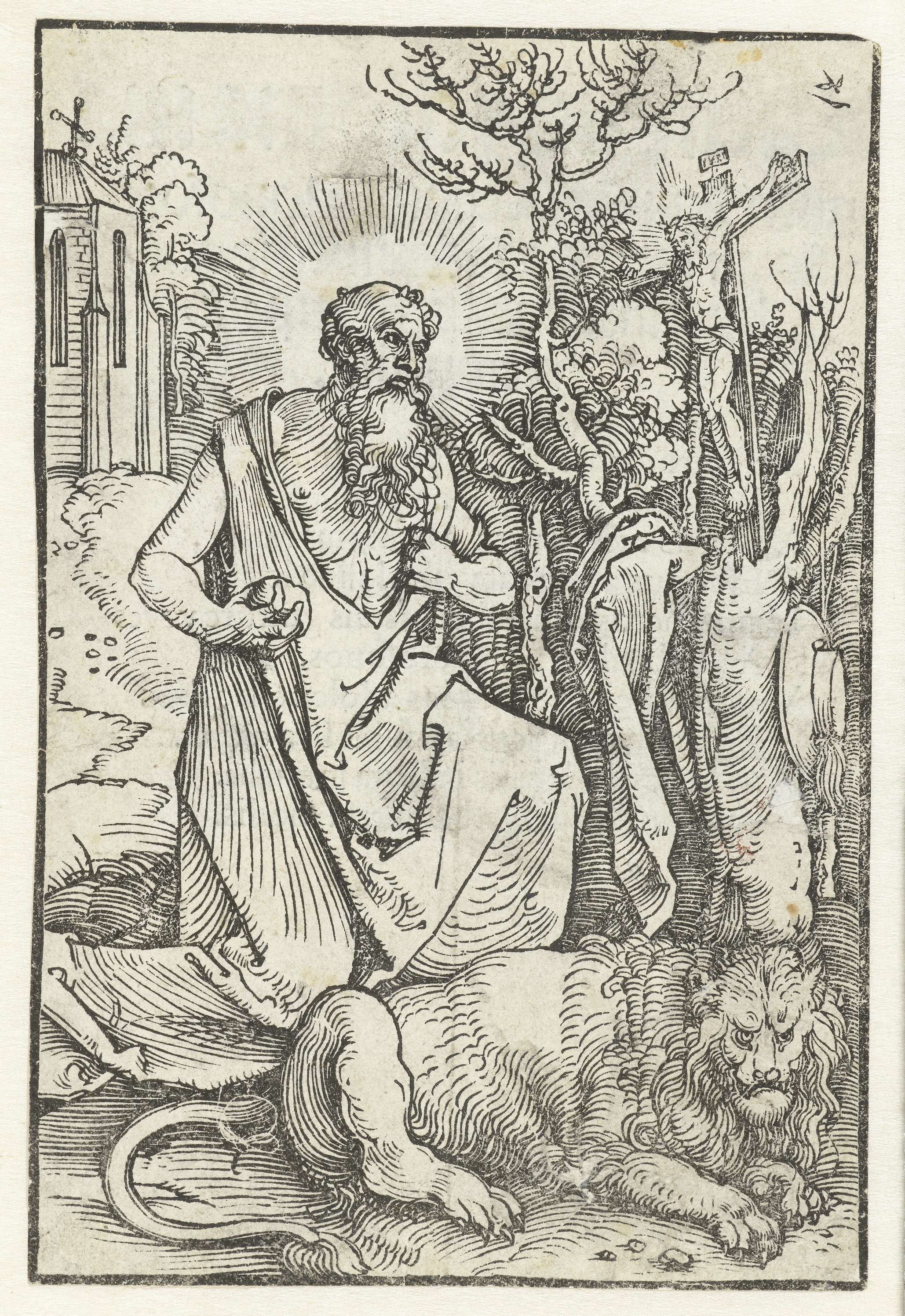 Boetvaardige Heilige Hiëronymus, by Albrecht Dürer, public domain