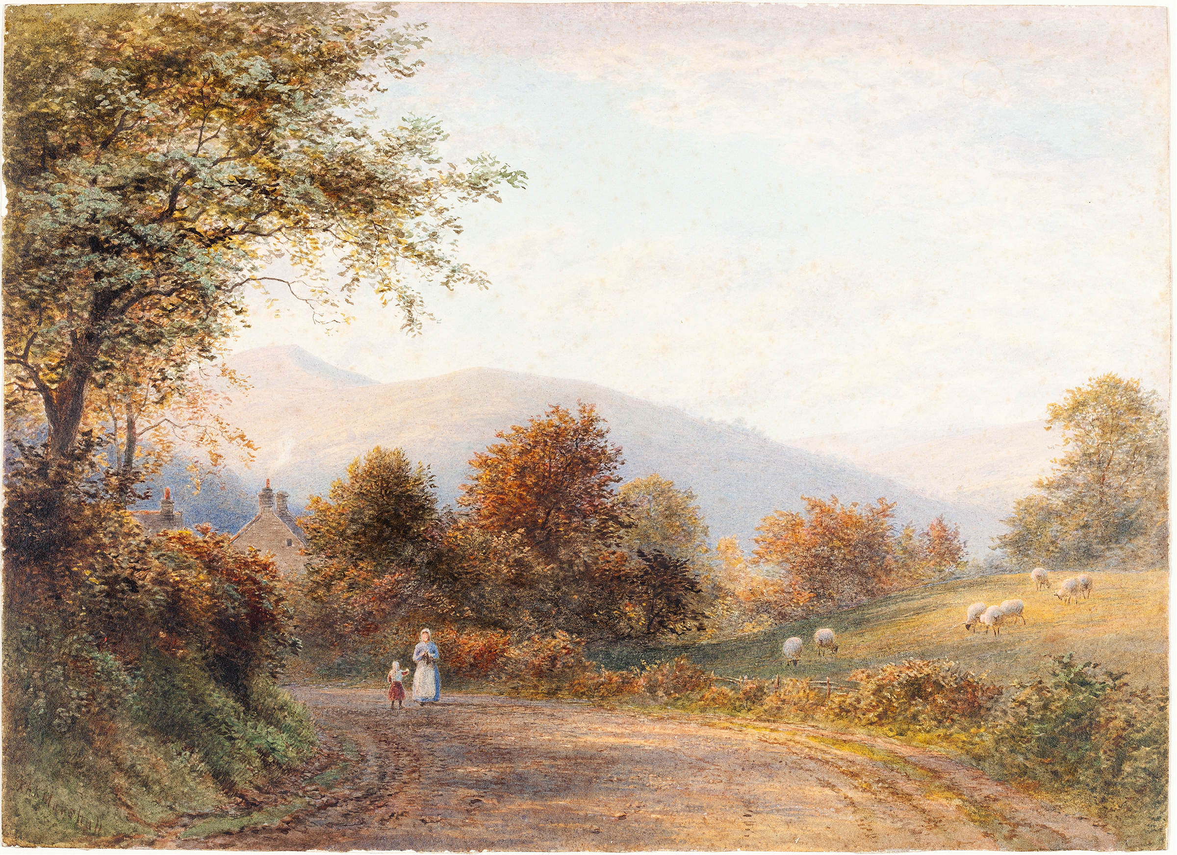 Landscape with rolling hills and soft hues by Roberto Angelo Kittermaster Marshall