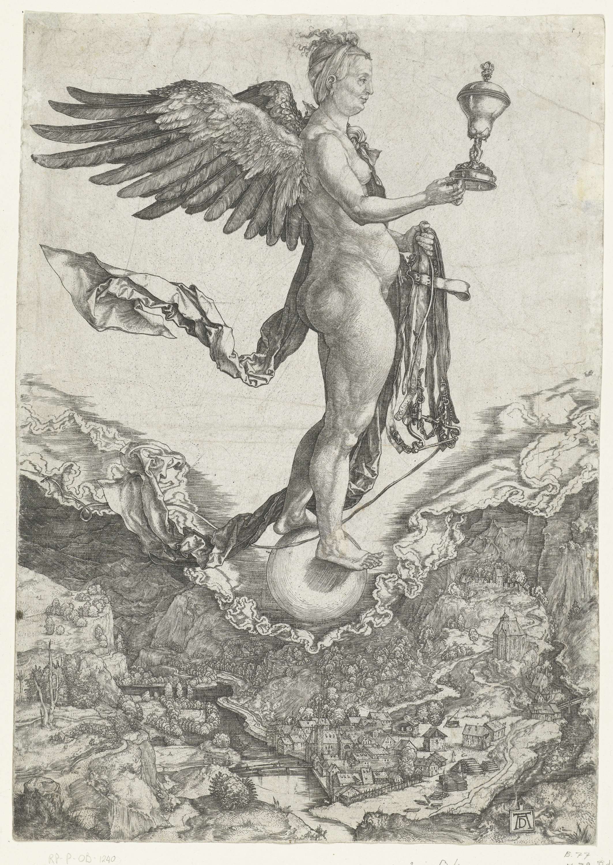 Nemesis, by Albrecht Dürer, public domain