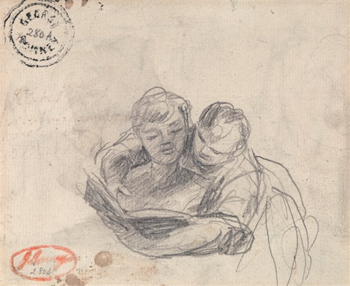 A couple reading a book in a cozy setting.