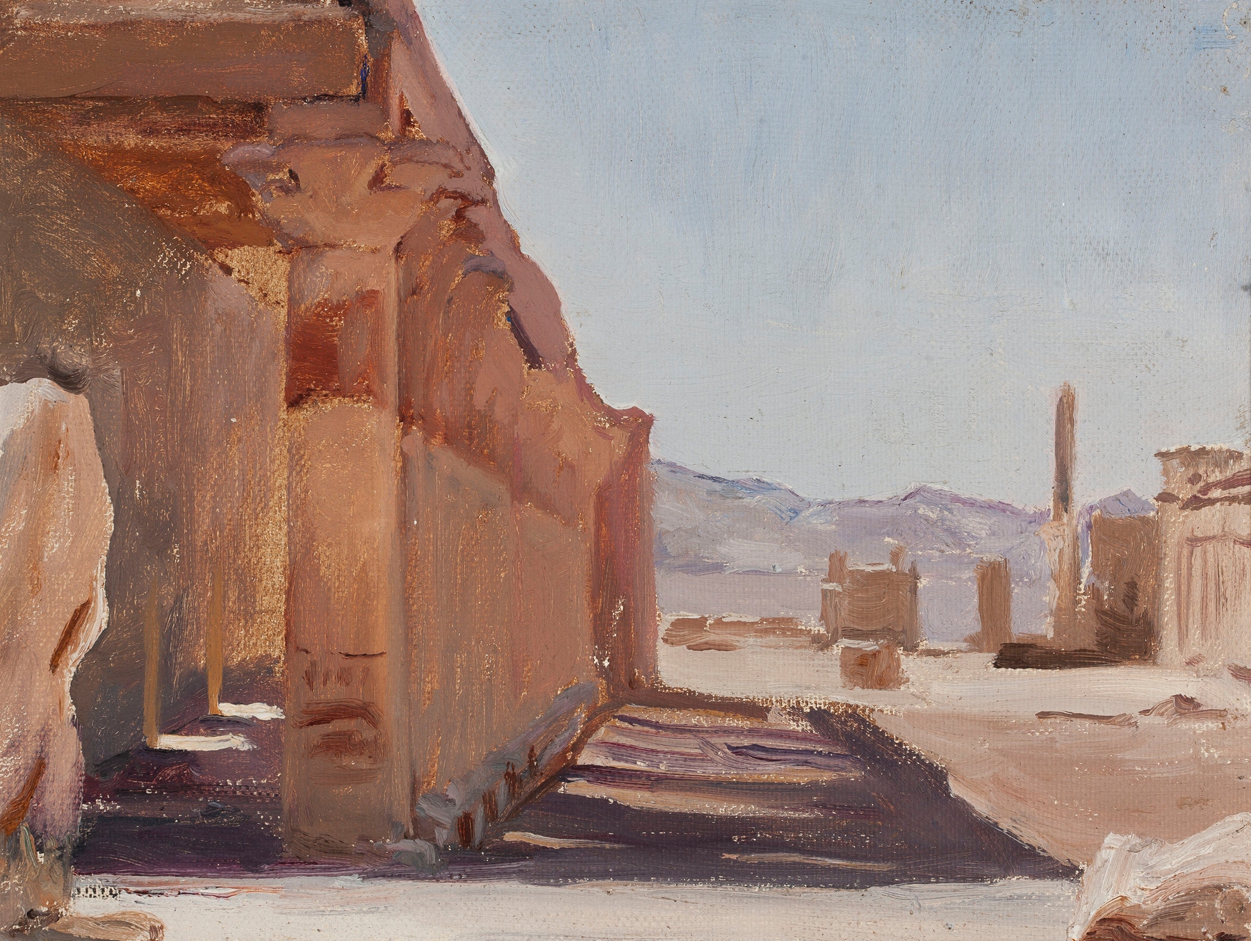 Temple. From the journey to Egypt, by Jan Ciągliński, public domain