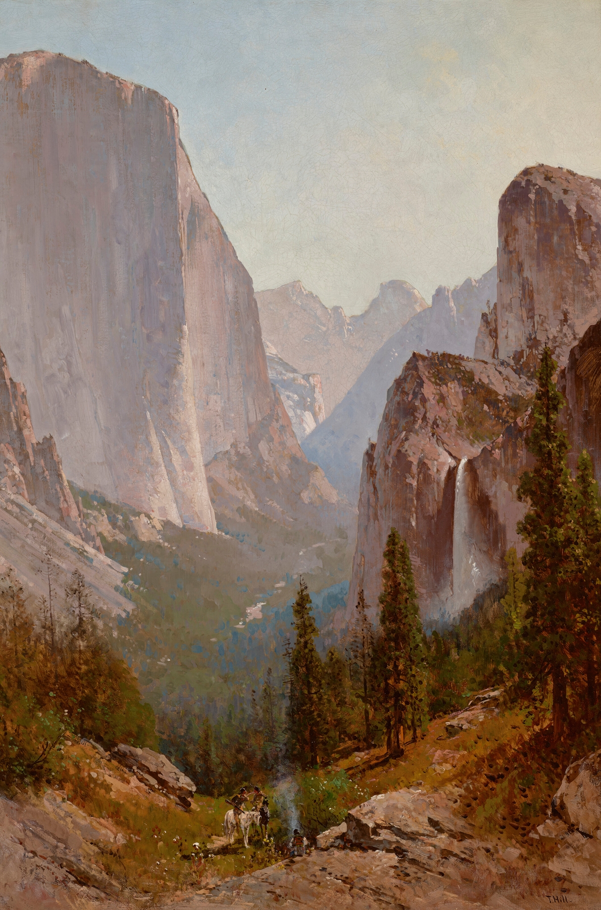 View of Yosemite, by Thomas Hill, public domain