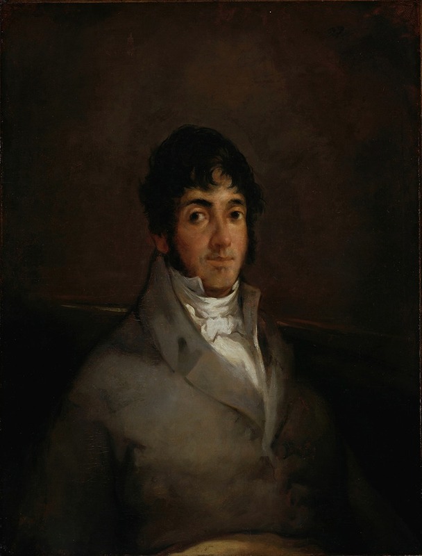 Portrait of Isidoro Maiquez by Francisco de Goya, oil on canvas, depicting a man with dignified expression.