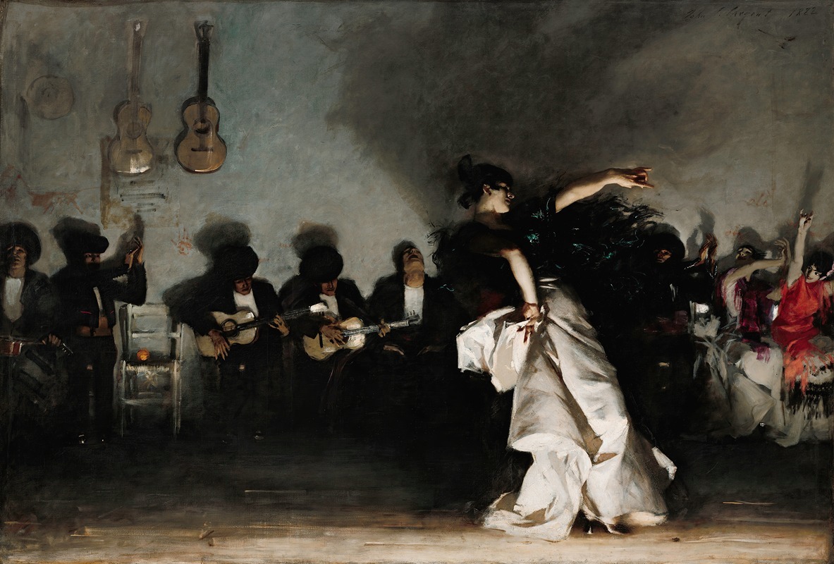 John Singer Sargent's 'El Jaleo' captures a vibrant Spanish dance scene.