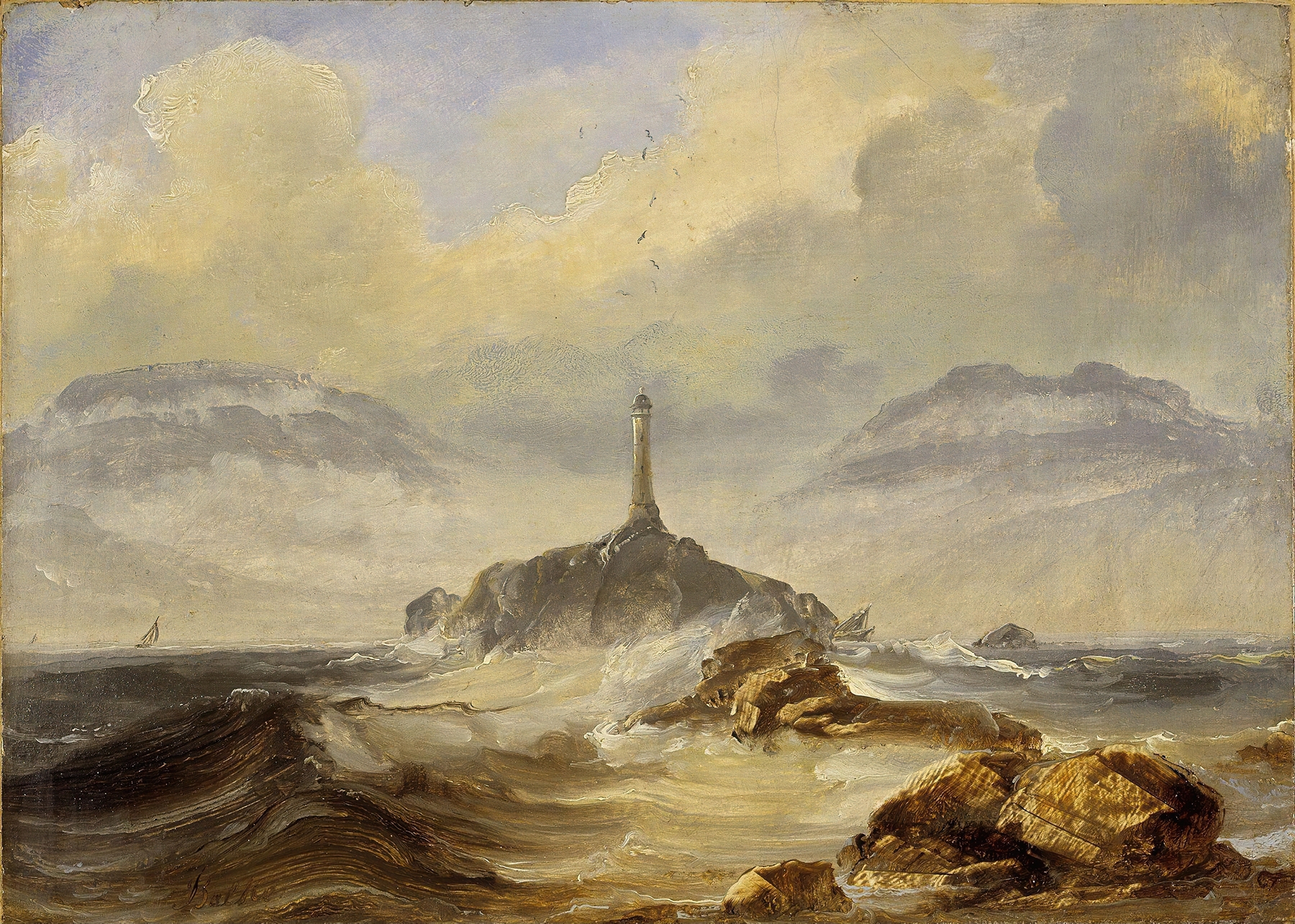 Lighthouse on the Norwegian Coast, by Peder Balke, public domain