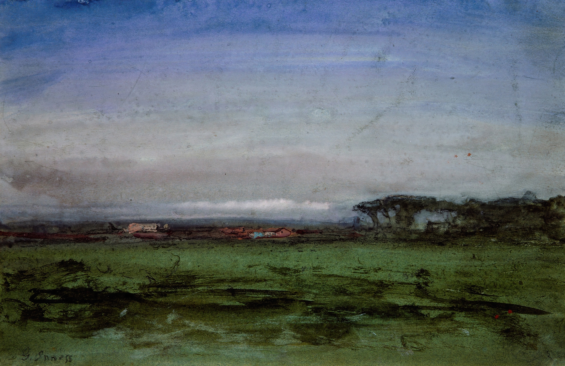 Across the Campagna, by George Inness, public domain