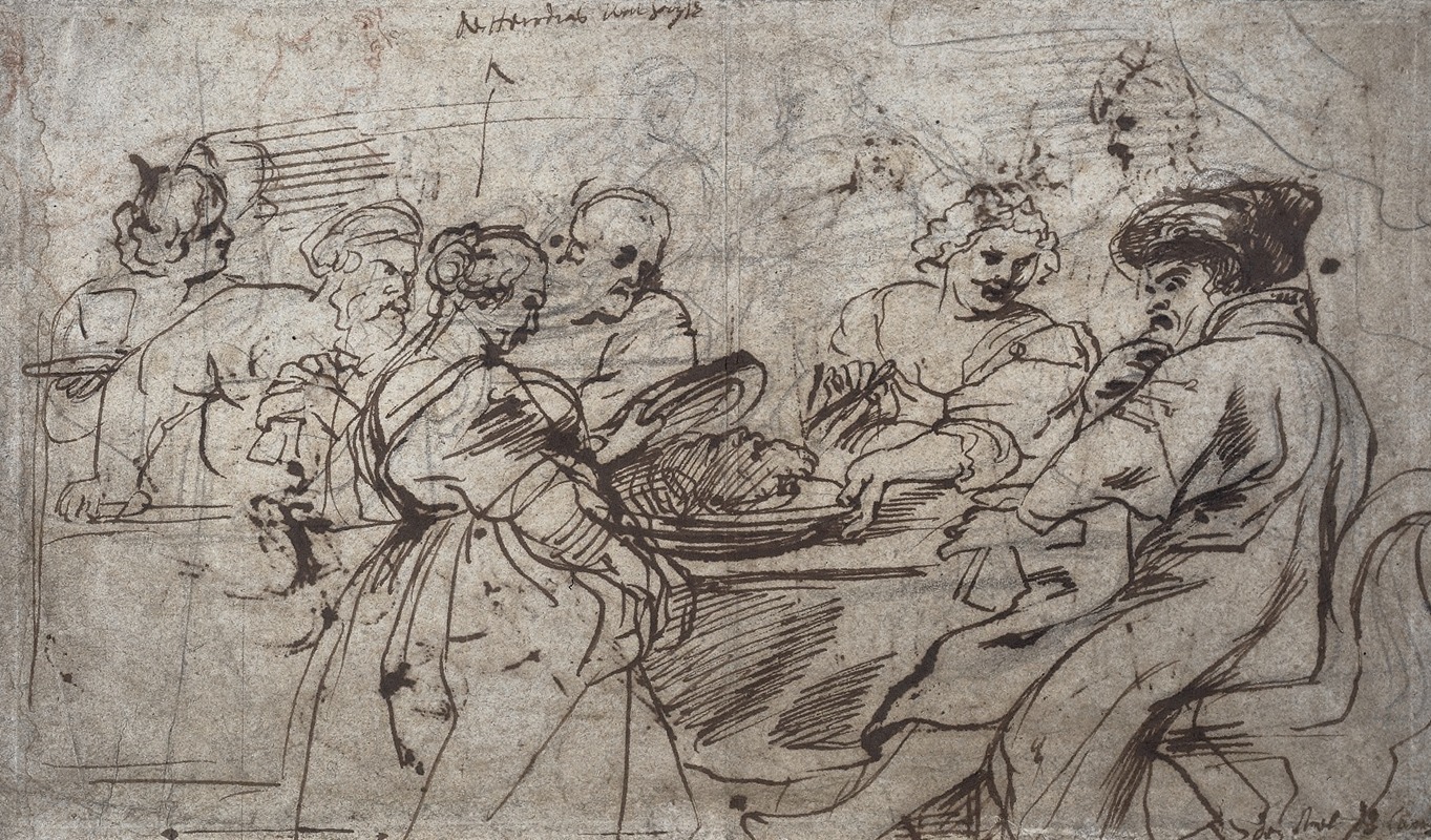 The Feast of Herod by Peter Paul Rubens depicts a dramatic biblical scene.