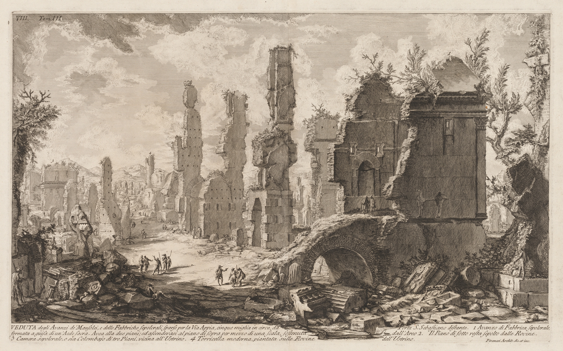 The Appian Way, by Giovanni Battista Piranesi, public domain