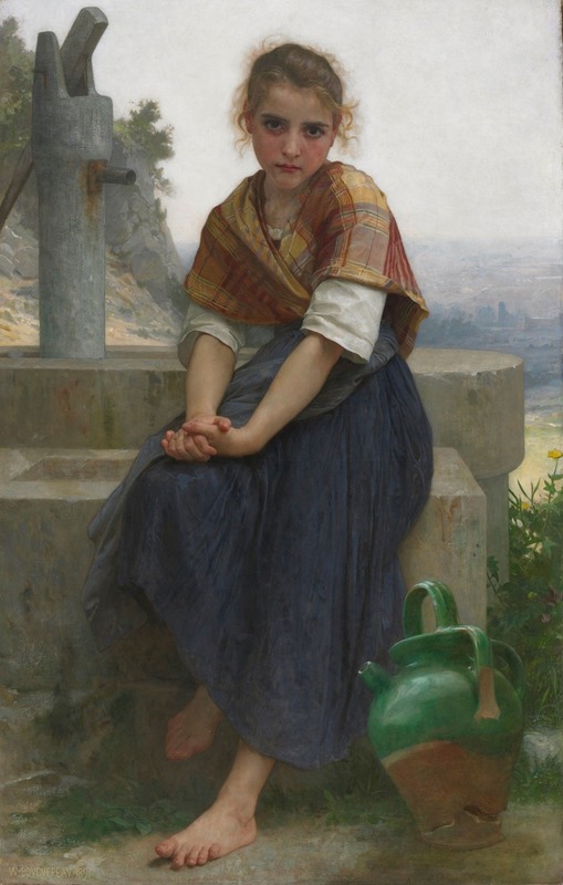 The Broken Pitcher by William Bouguereau