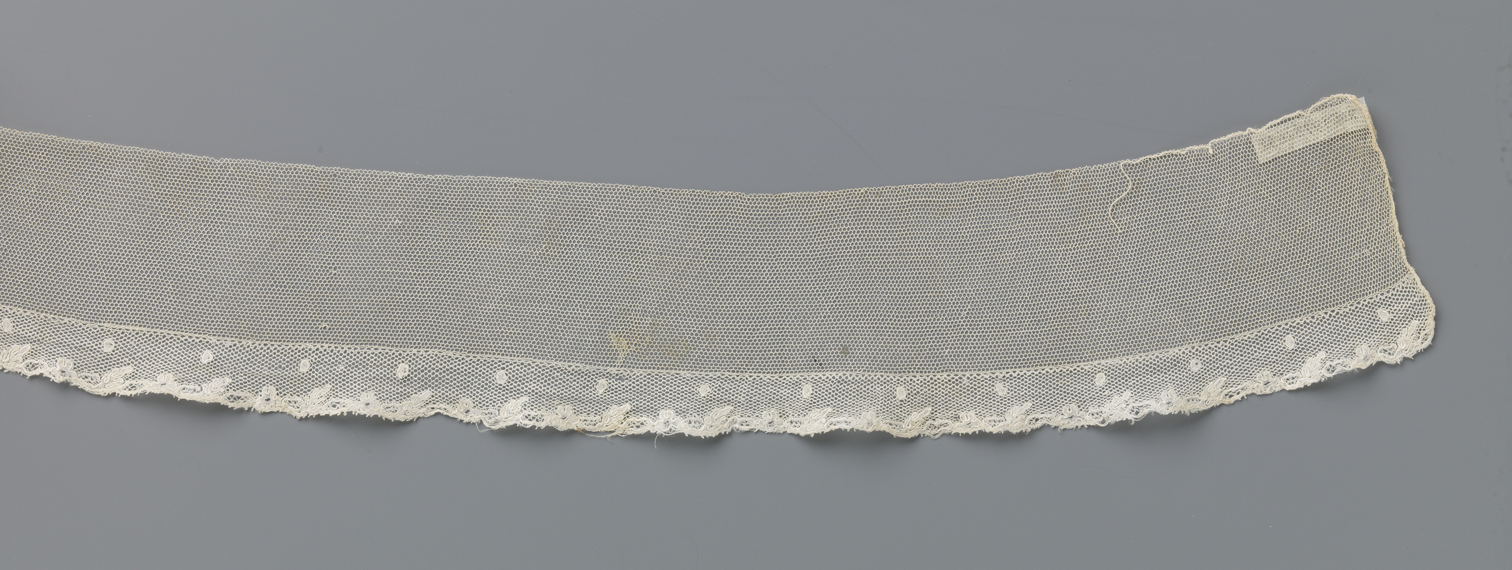 Lace textile featuring floral motifs by Unknown Artist