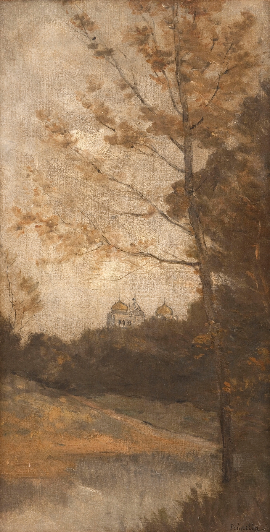 Landscape of Le parc Montsouris by Auguste Pointelin, Impressionism