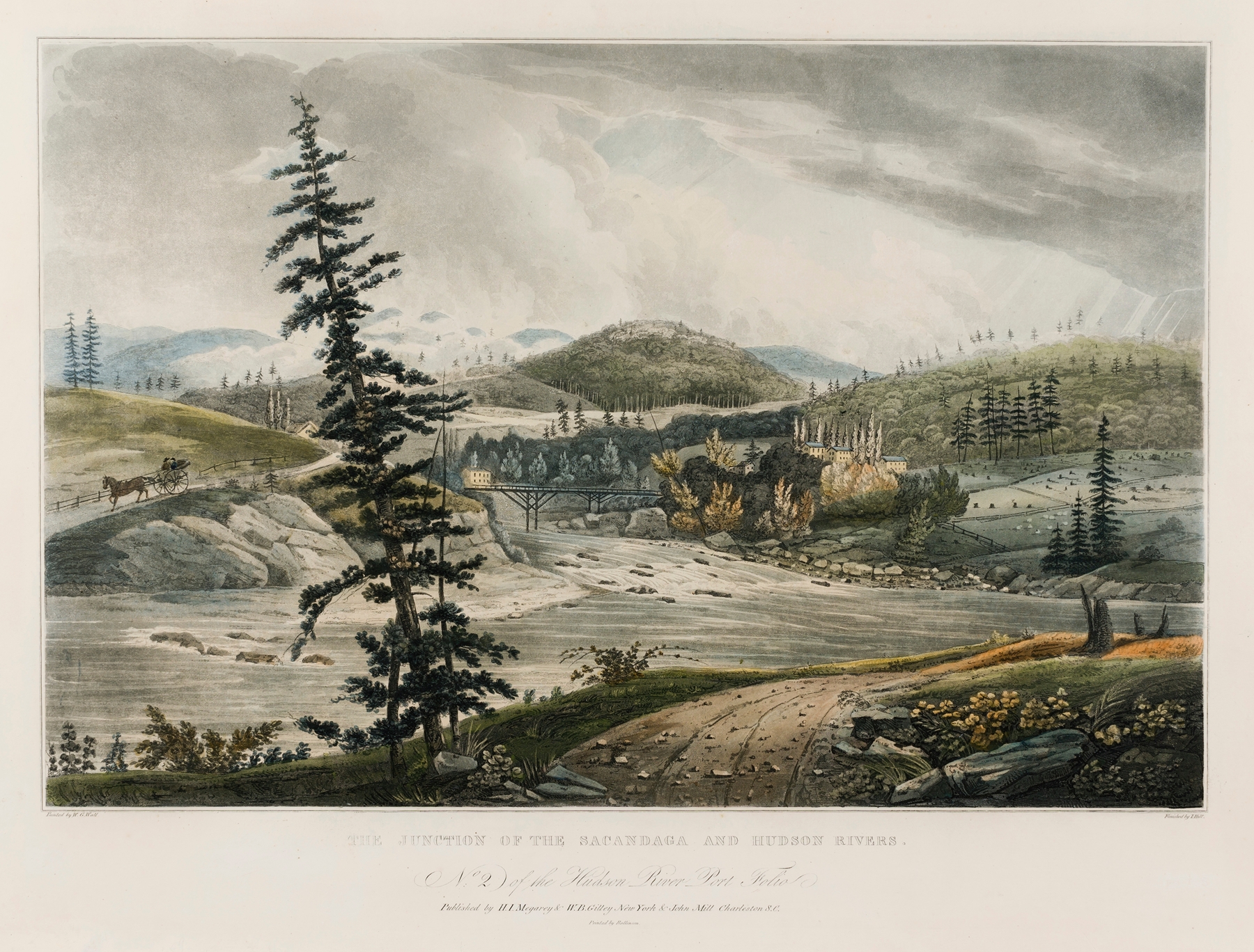 The Junction of the Sacandaga and Hudson Rivers, by William Guy Wall, public domain