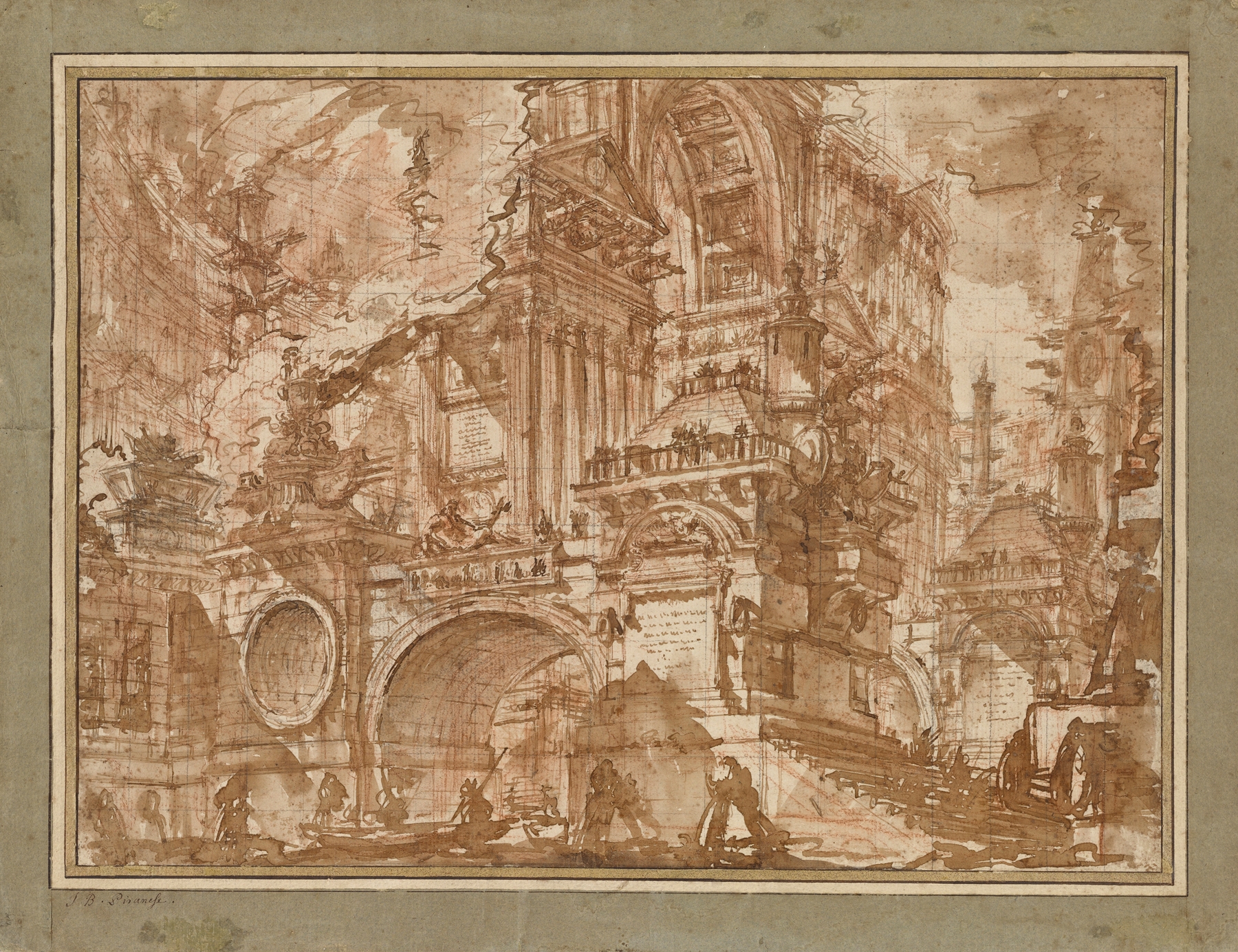 An Ancient Port, by Giovanni Battista Piranesi, public domain