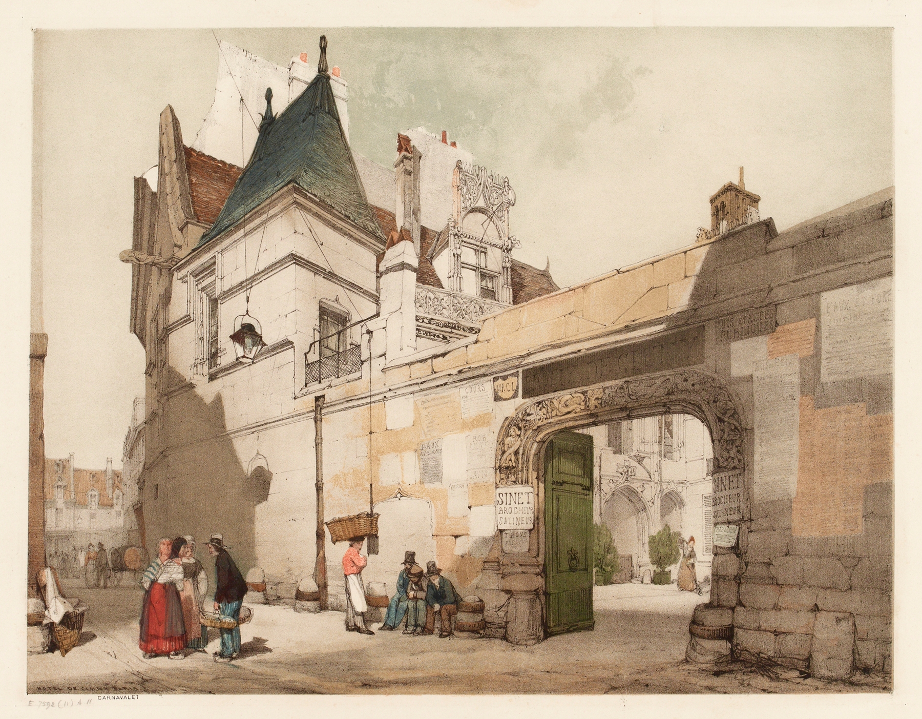 Hôtel de Cluny, Paris, by Thomas Shotter Boys, public domain