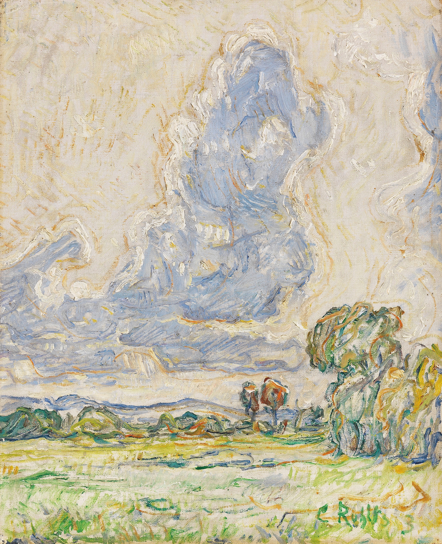 Landschaft, by Christian Rohlfs, public domain
