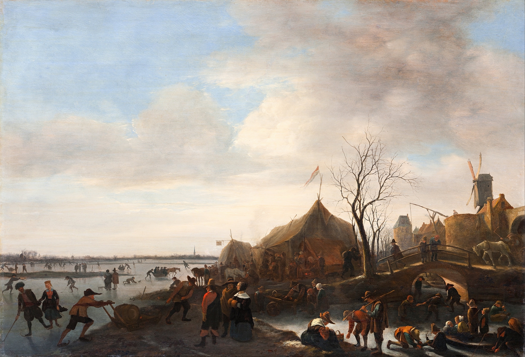 Winter scene, by Jan Steen, public domain