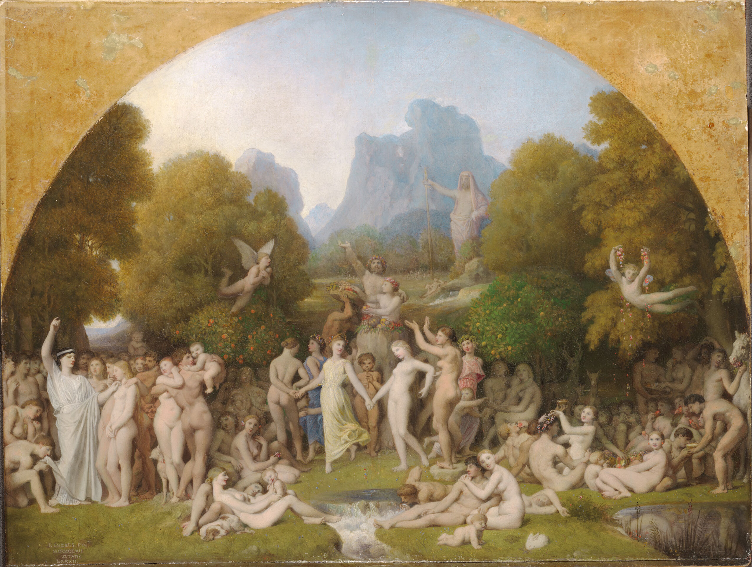 The Golden Age, by Jean-Auguste-Dominique Ingres, public domain