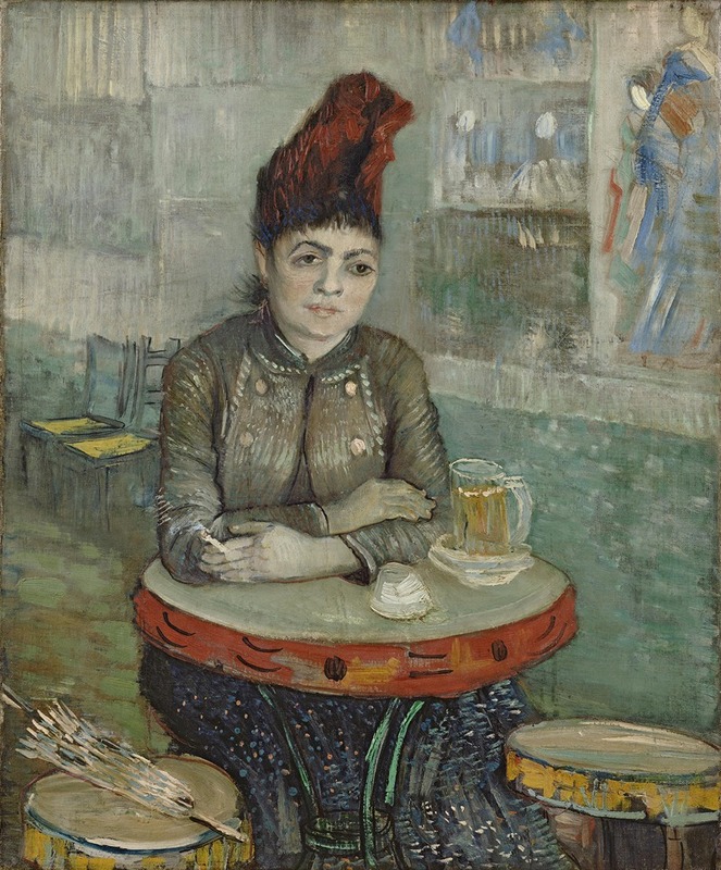 Vincent van Gogh's portrait of Agostina Segatori captures the lively atmosphere of a café.