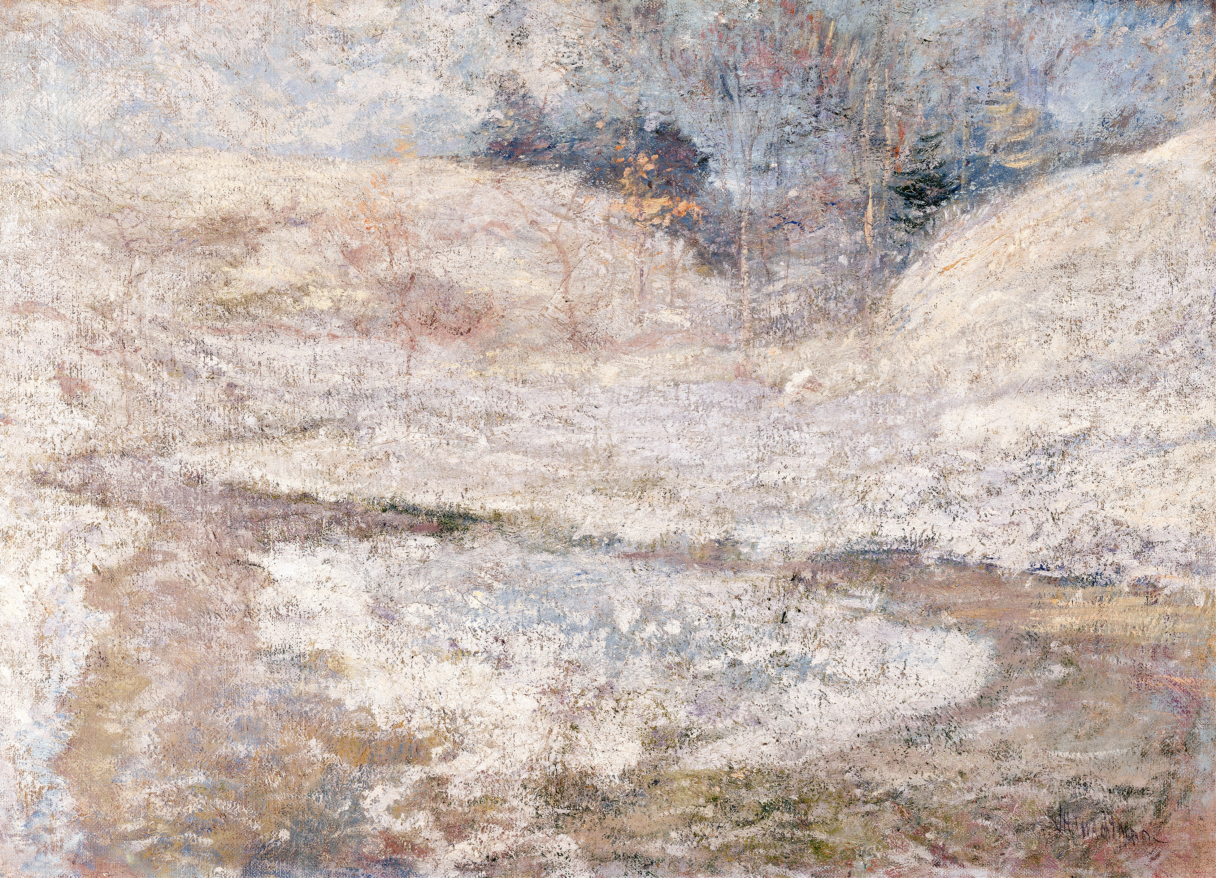 The Brook, Greenwich, Connecticut, by John Henry Twachtman, public domain