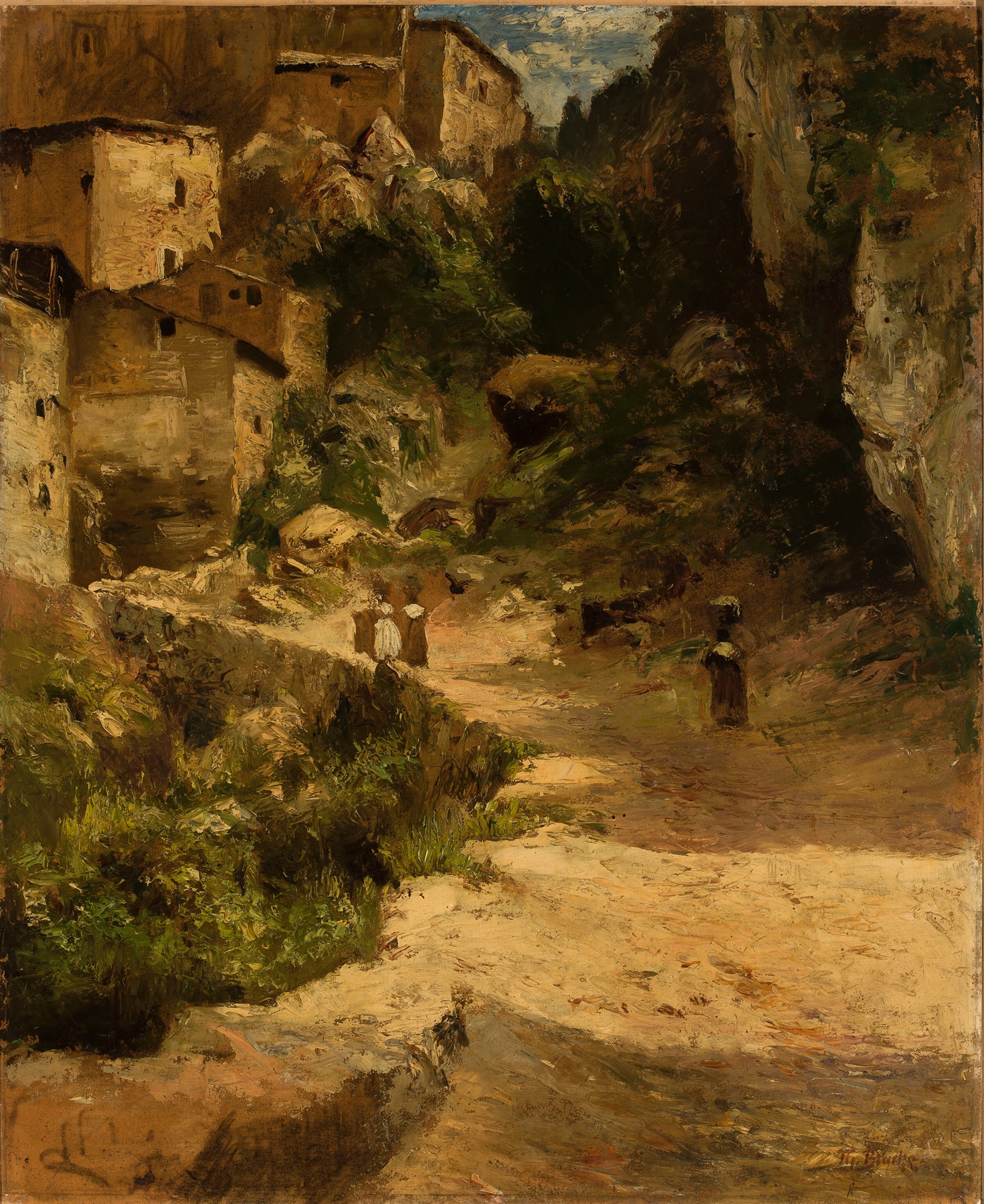 Landscape from Antakya, oil on canvas by Theodor Blache
