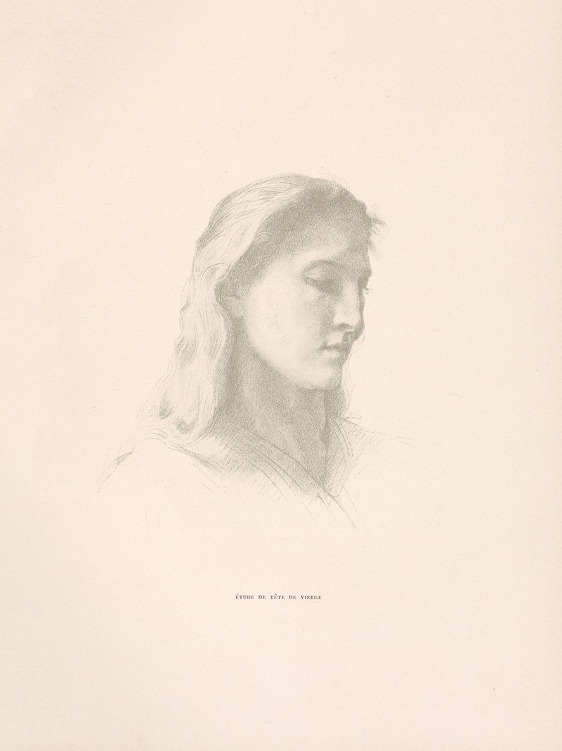 Ètude de tête de Vierge by William Bouguereau