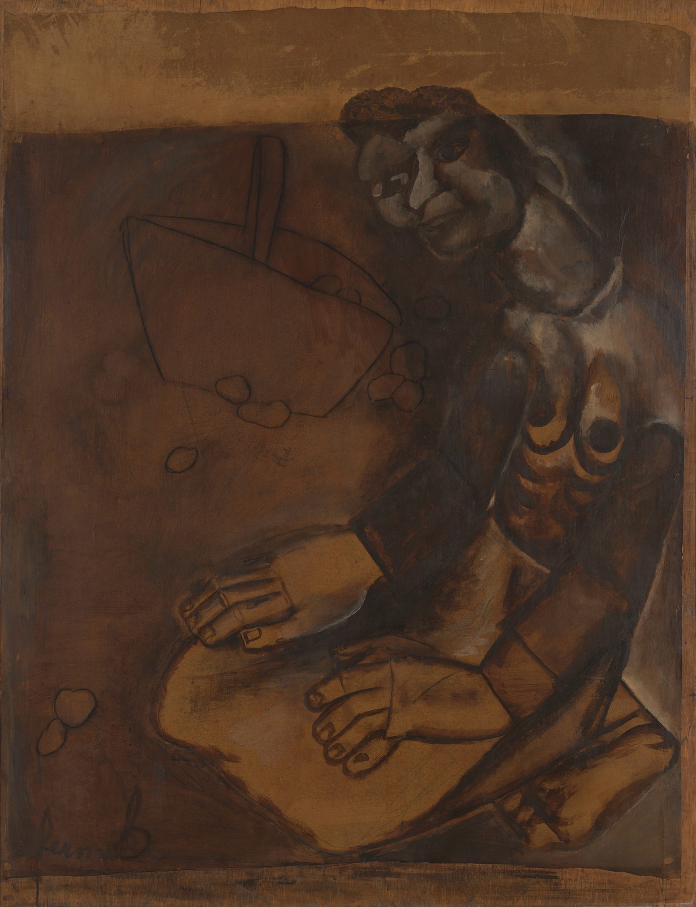 Aardappelrooister, by Constant Permeke, public domain