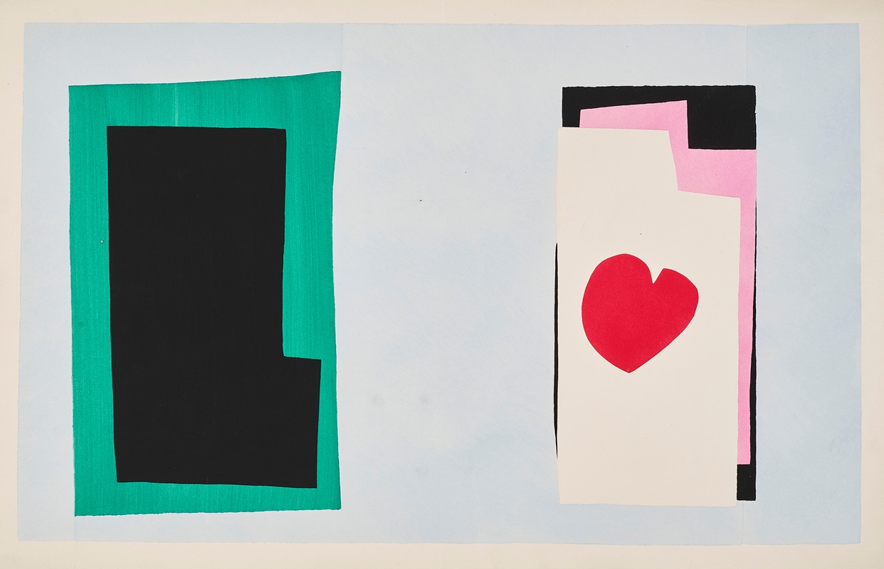 Henri Matisse's 'The Heart' showcases vibrant colors and abstract forms.