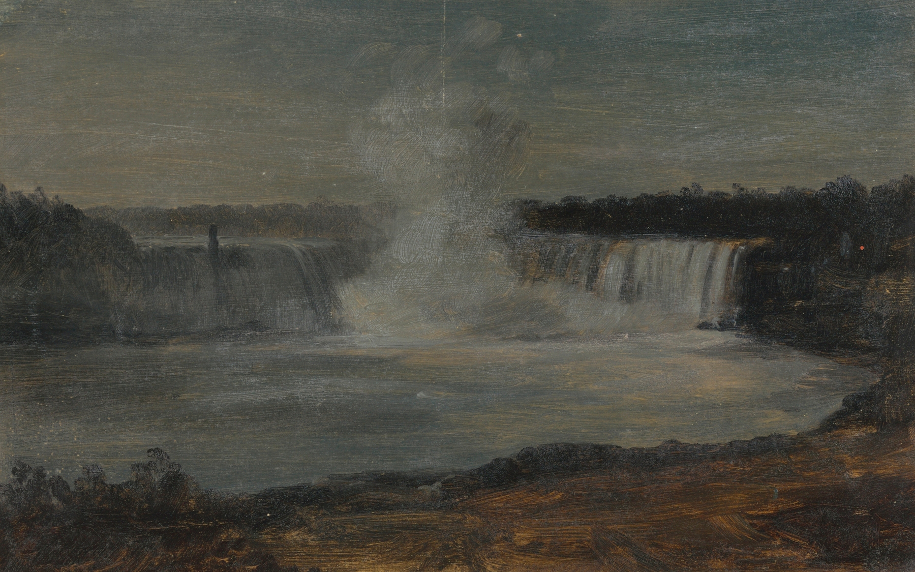 Niagara Falls in Evening Light, oil painting by Frederic Edwin Church