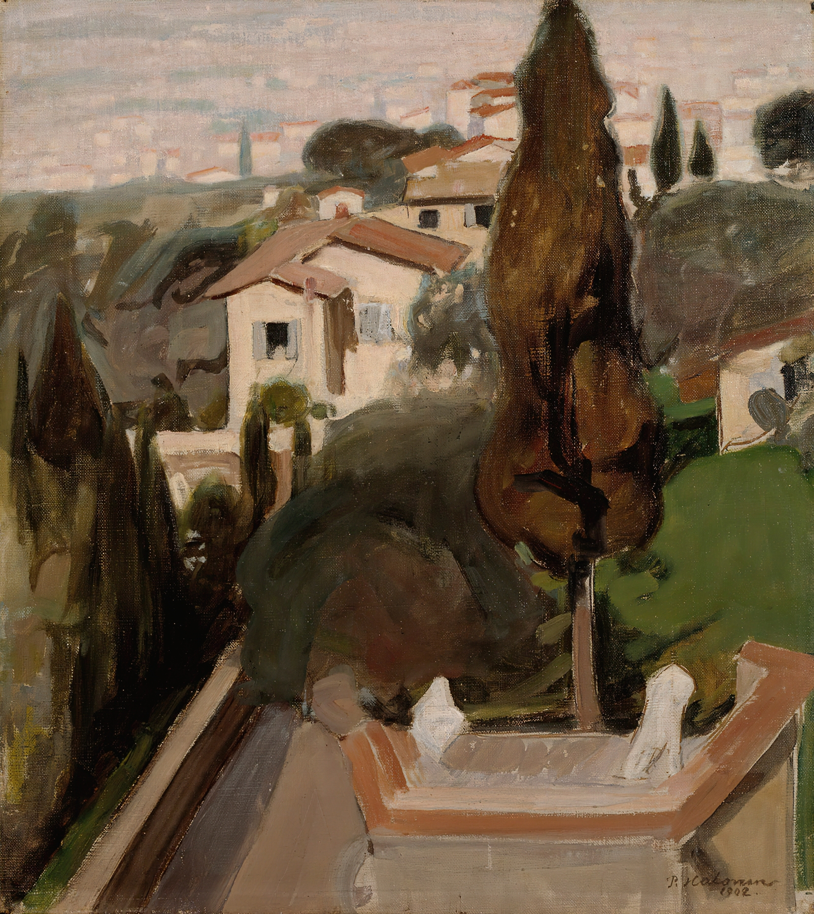 Fiesole (Florence), by Pekka Halonen, public domain