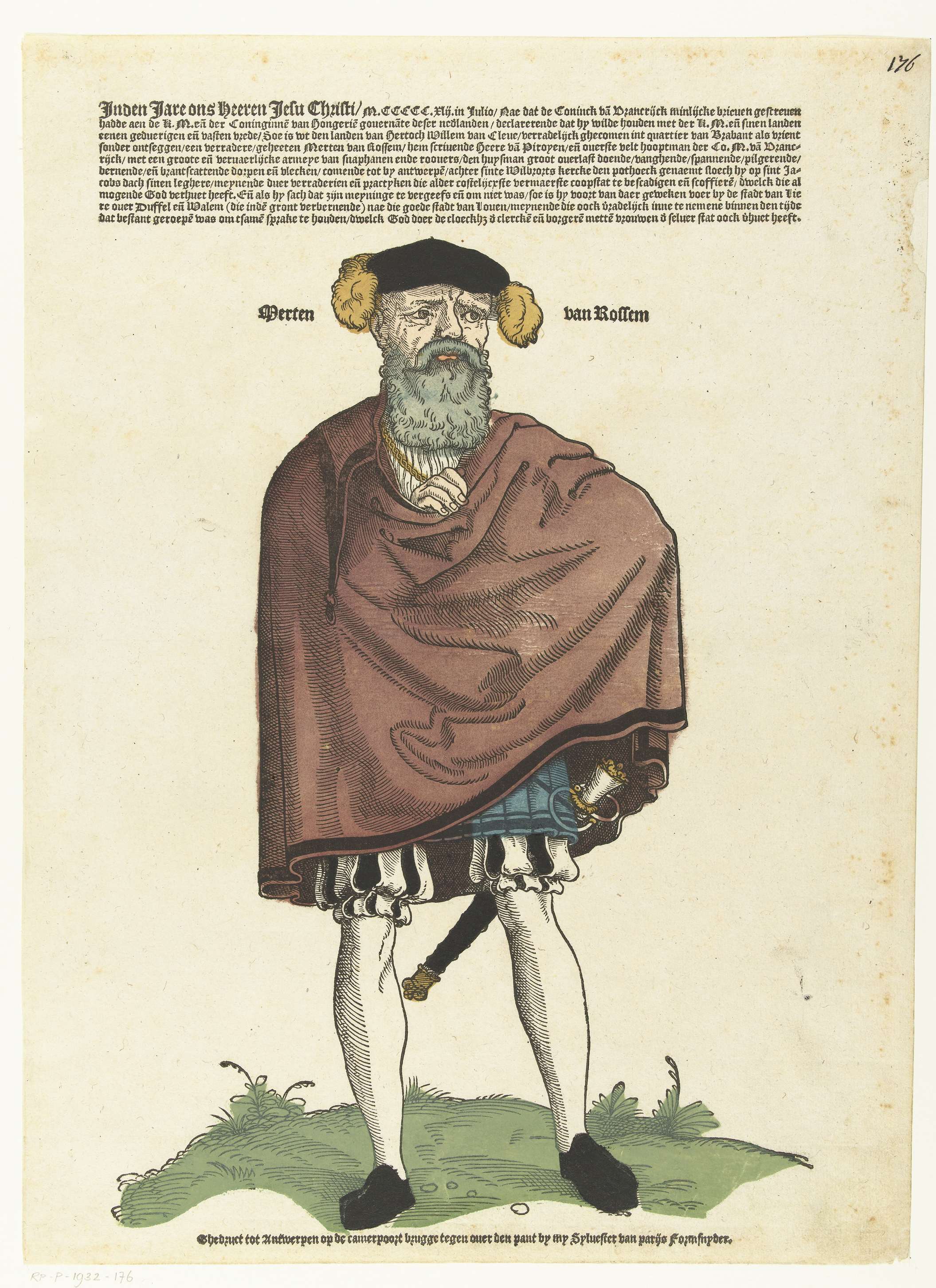 Portret van Maarten van Rossum, by Cornelis Anthonisz., public domain