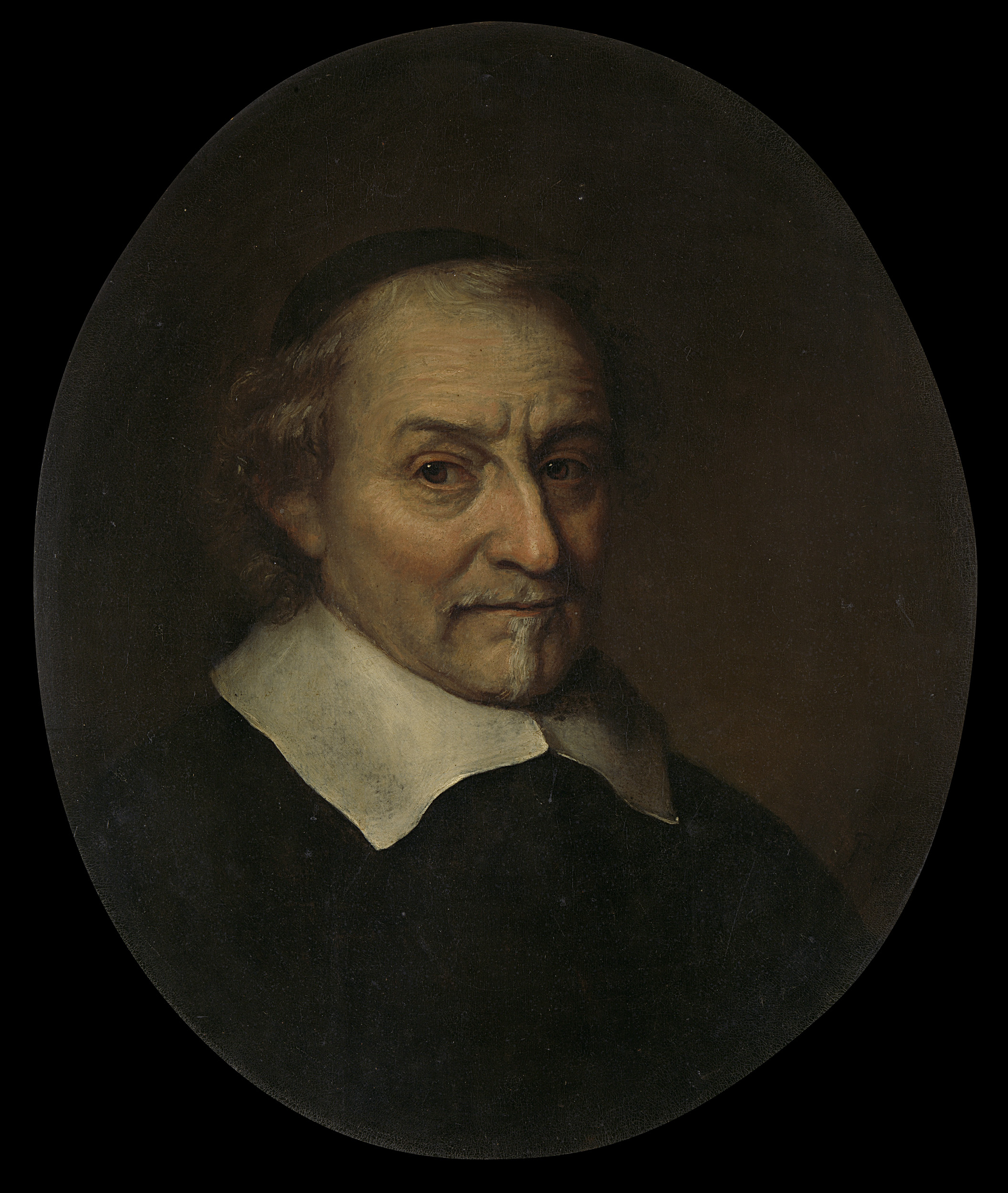 Portrait of Joost van den Vondel, oil on canvas by Philips Koninck